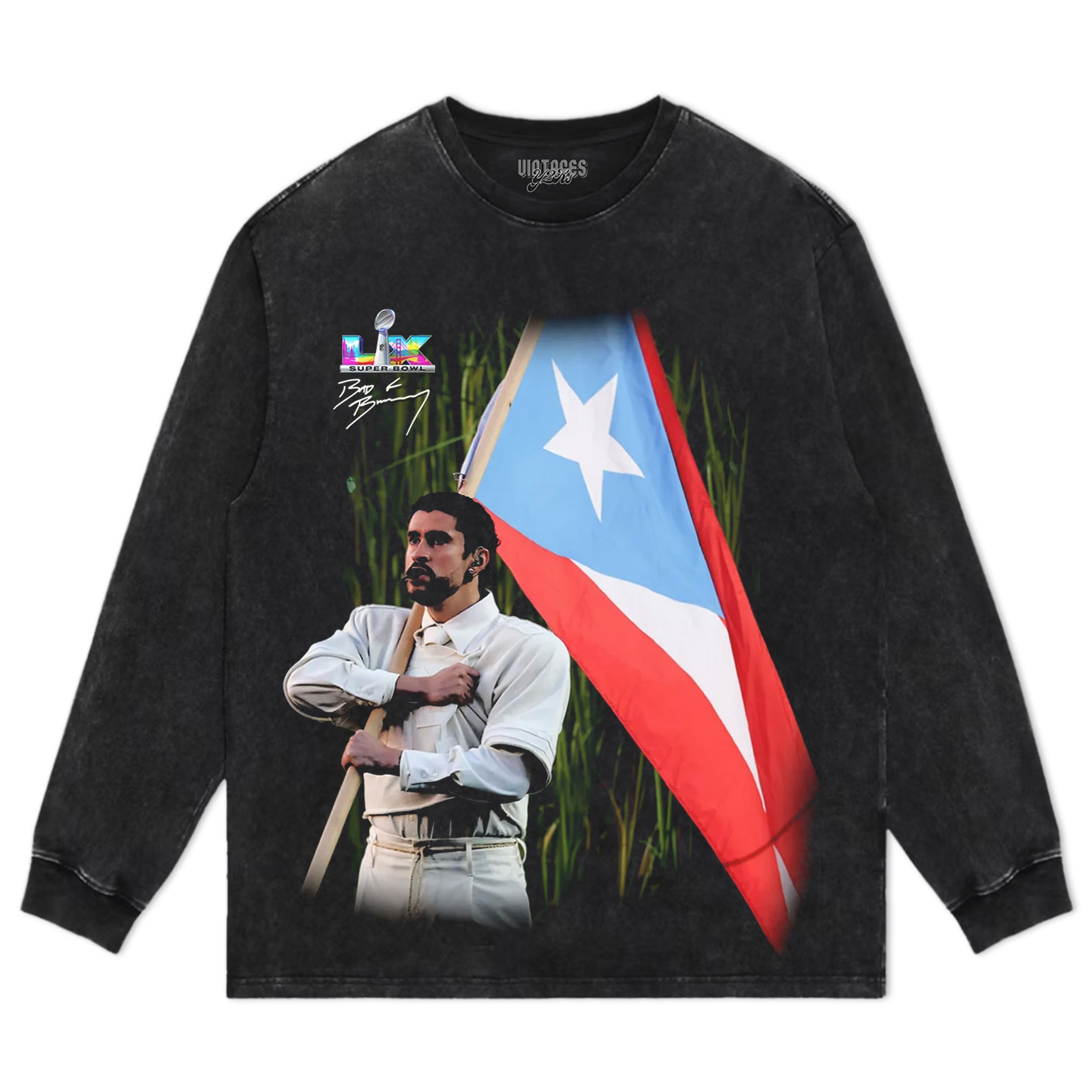 BAD BUNNY & SUPER BOWL 2026 V3 TEE & LS & HOODIE
