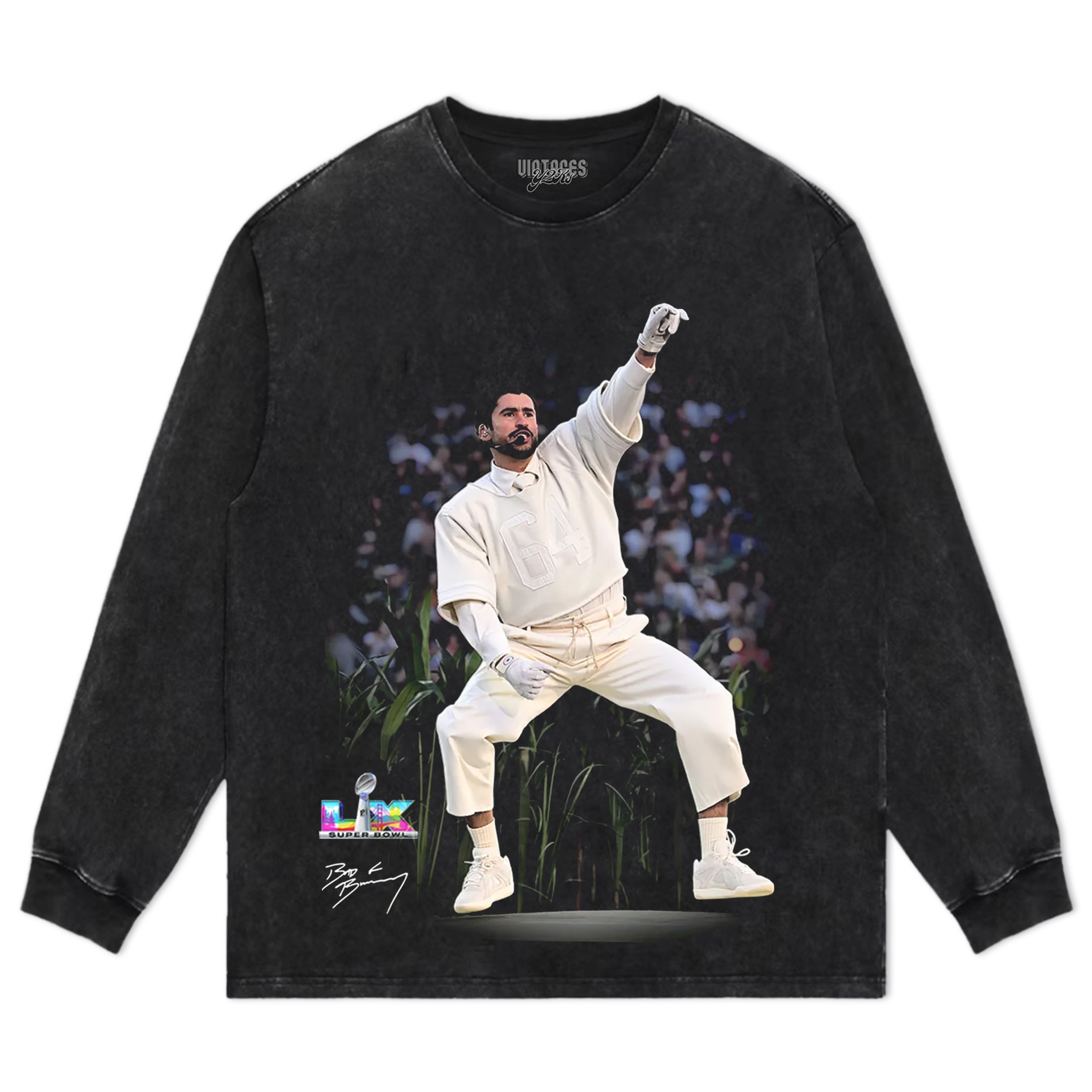 BAD BUNNY & SUPER BOWL 2026 V4 TEE & LS & HOODIE