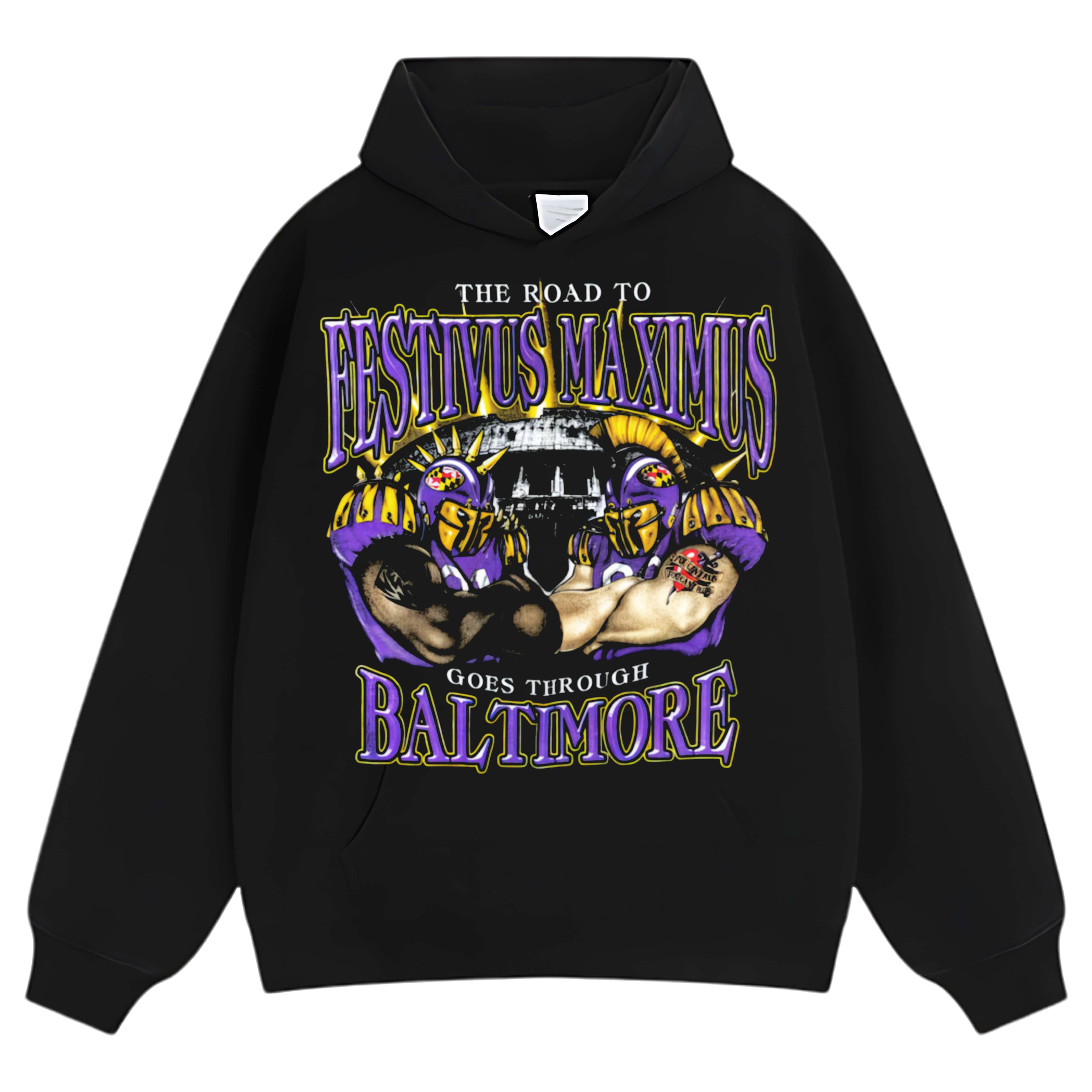BALTIMORE RAVENS V4 TEE & LS & HOODIE