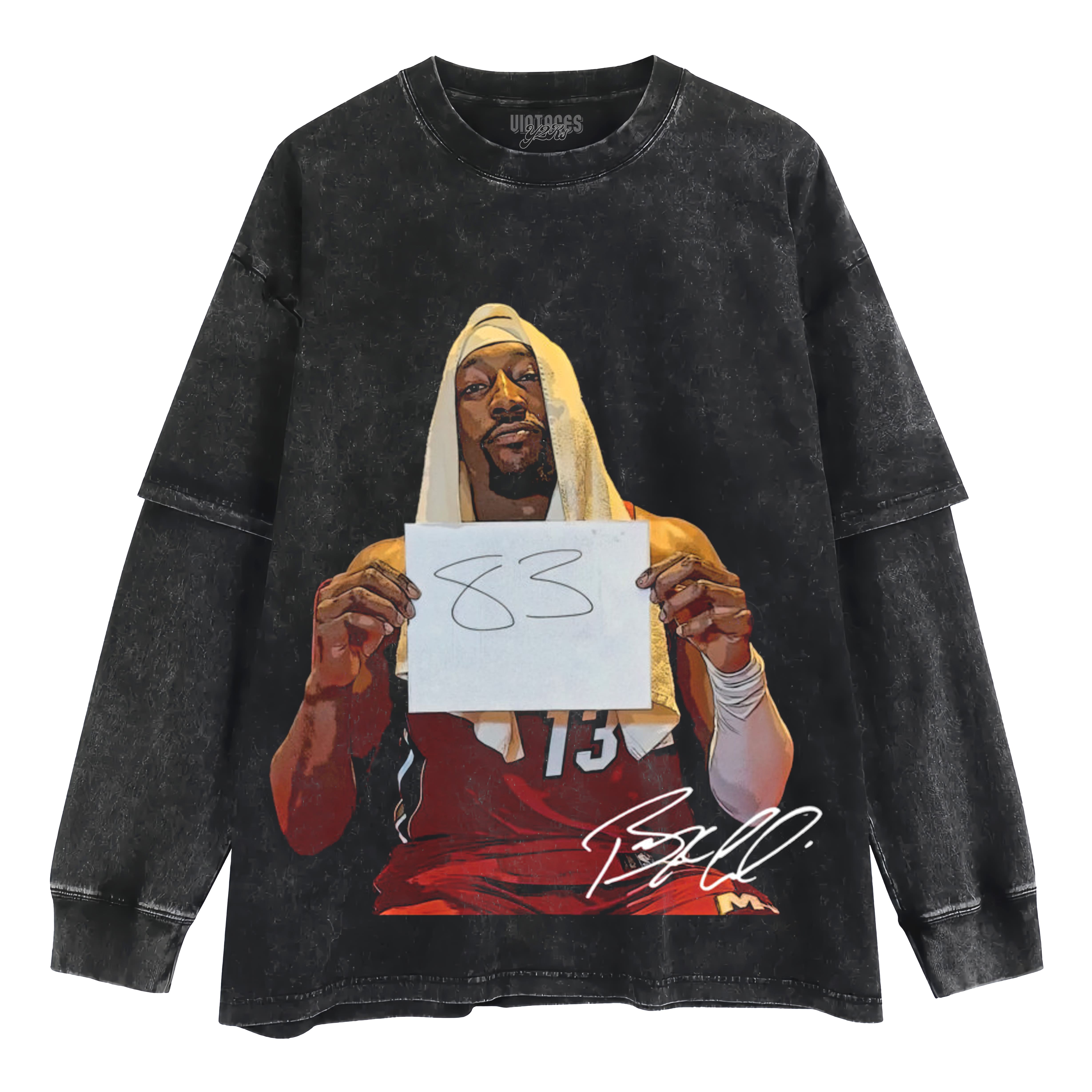 BAM ADEBAYO, LEGEND BASKETBALL SIGNATURE LAYERED LONG SLEEVE