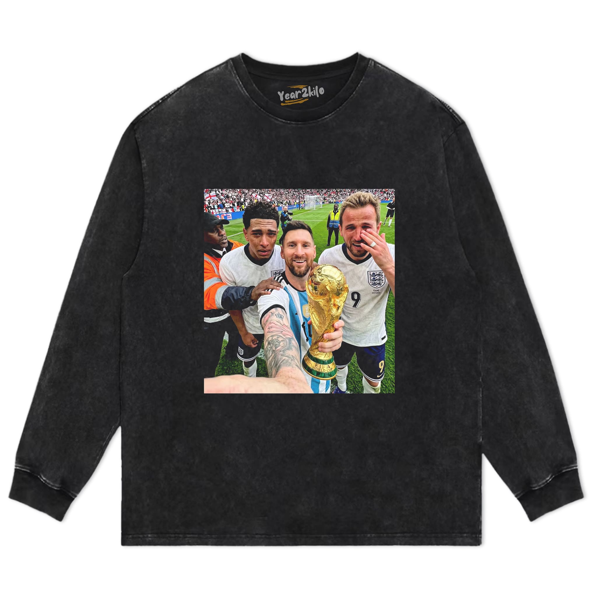 BELLINGHAM, KANE & MESSI WORLD CUP FUNNY V1 TANK TOP & TEE & LONG SLEEVE & LAYERED LS & HOODIE