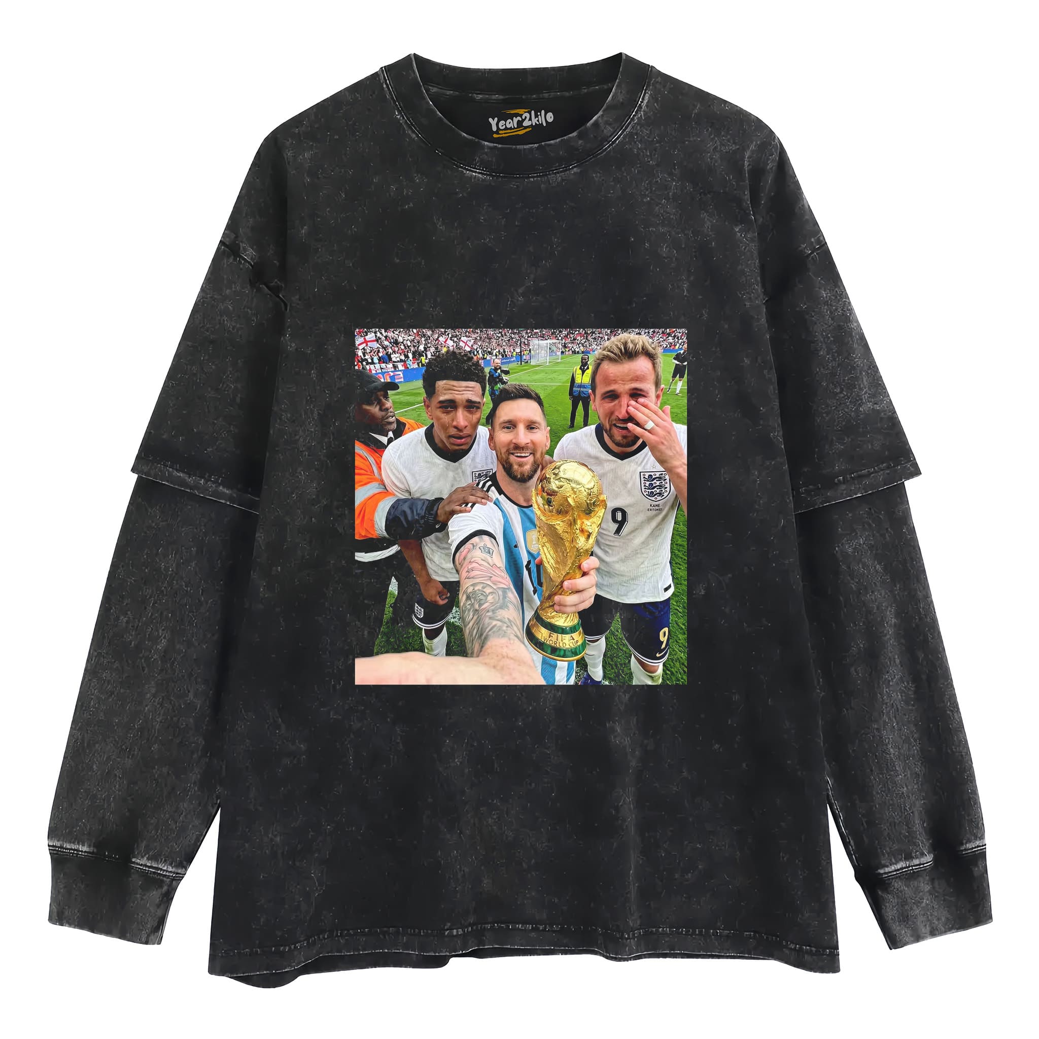 BELLINGHAM, KANE & MESSI WORLD CUP FUNNY V1 TANK TOP & TEE & LONG SLEEVE & LAYERED LS & HOODIE