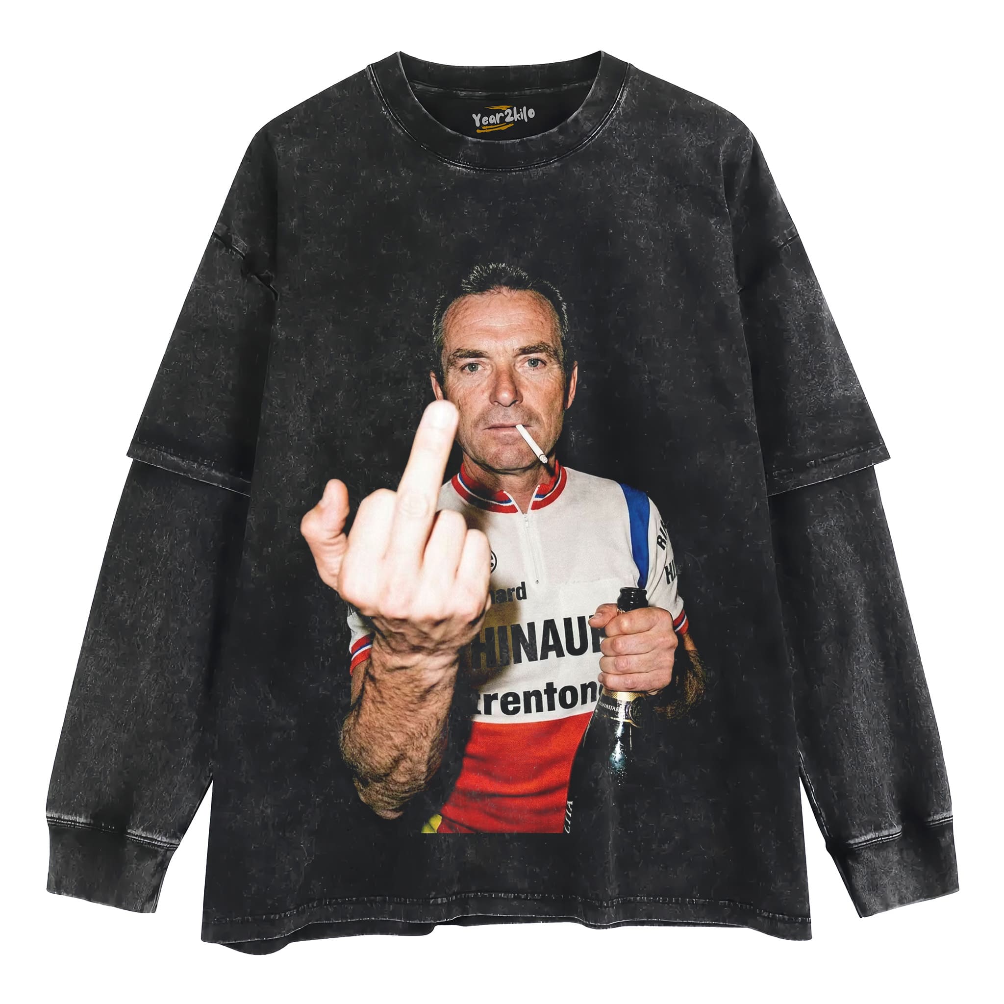 BERNARD HINAULT LEGEND TOUR DE FRANCE TANK TOP & TEE & LONG SLEEVE & LAYERED LS & HOODIE