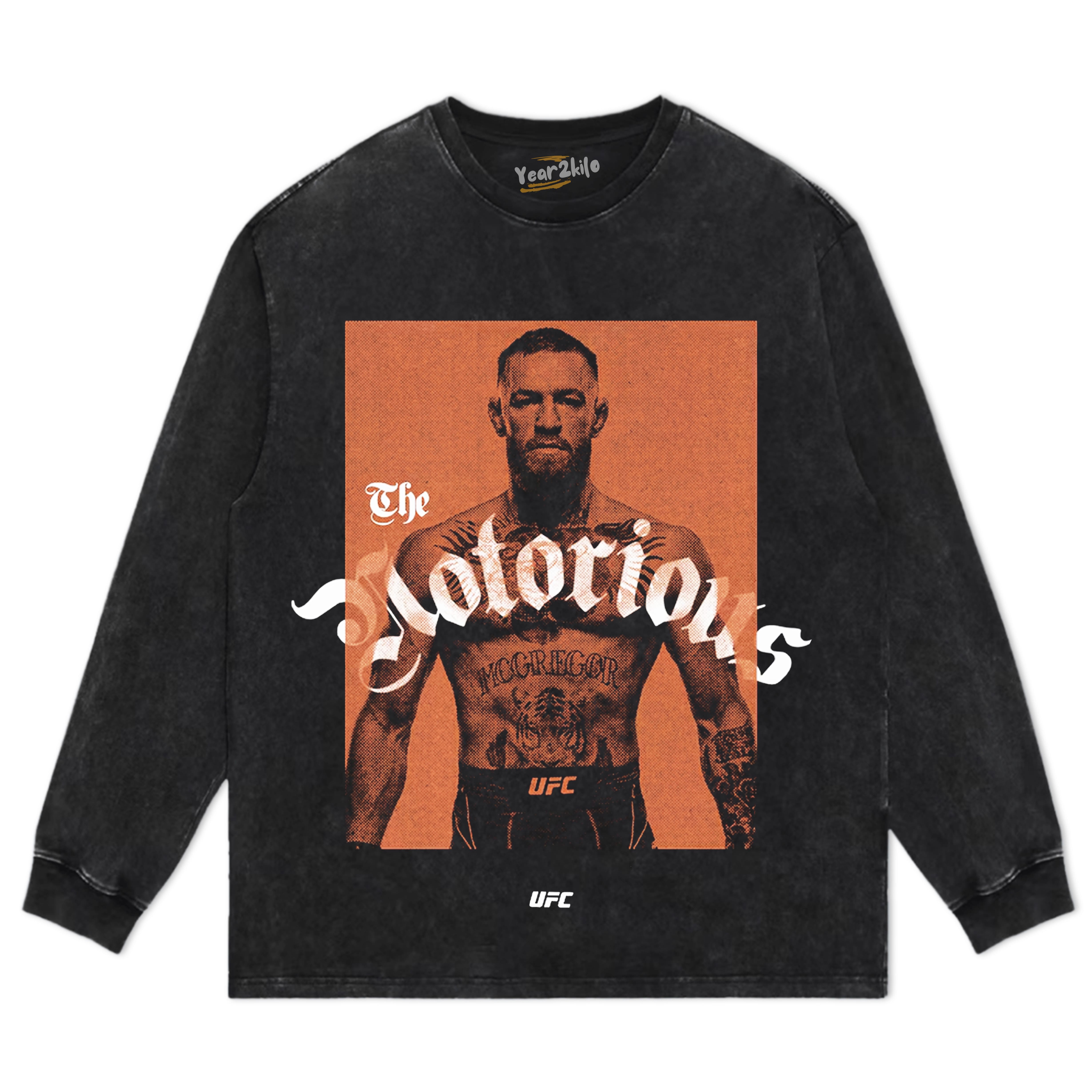 BLACK CONOR MCGREGOR STAMP PROFILE TANK TOP & TEE & LONG SLEEVE & LAYERED LS & HOODIE