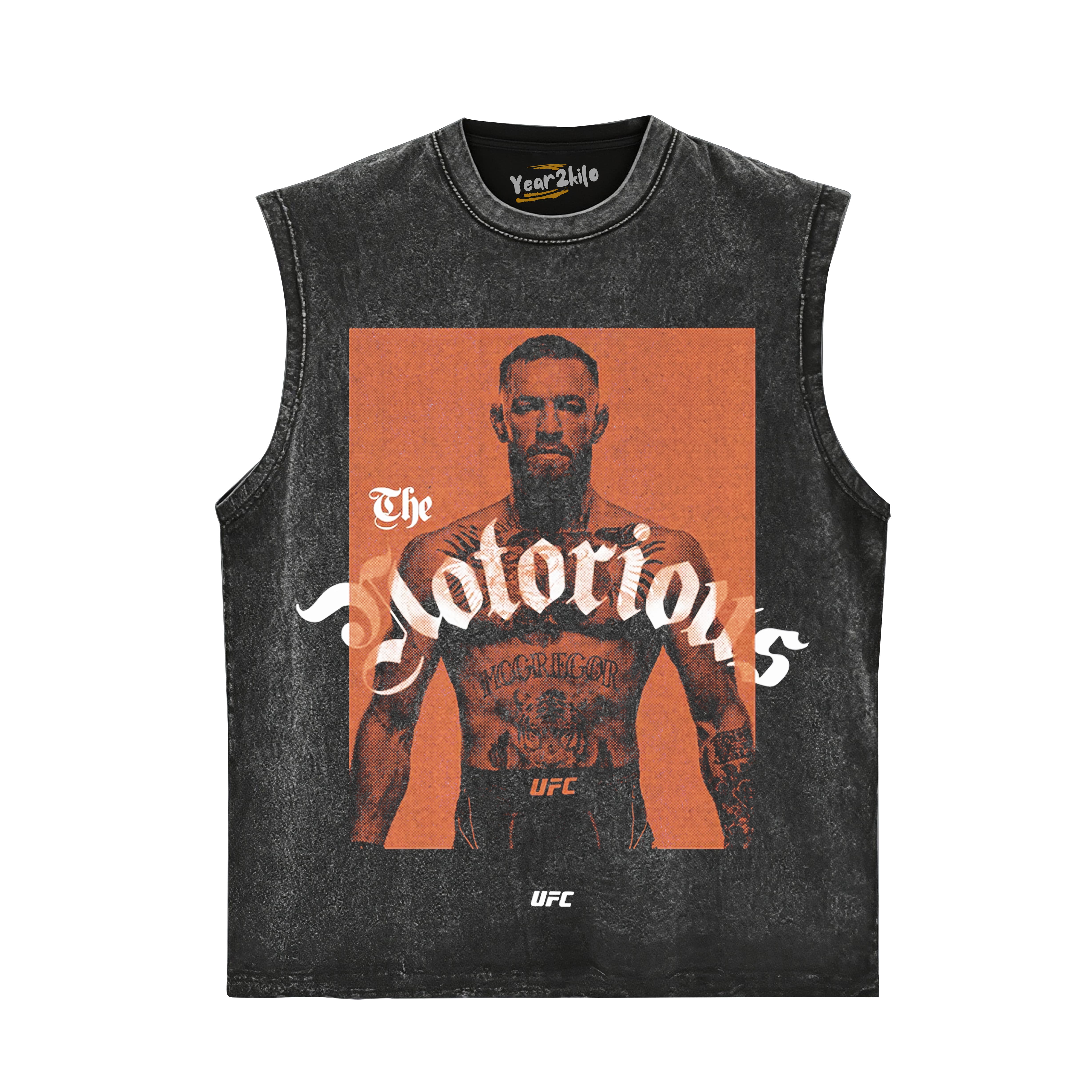 BLACK CONOR MCGREGOR STAMP PROFILE TANK TOP & TEE & LONG SLEEVE & LAYERED LS & HOODIE