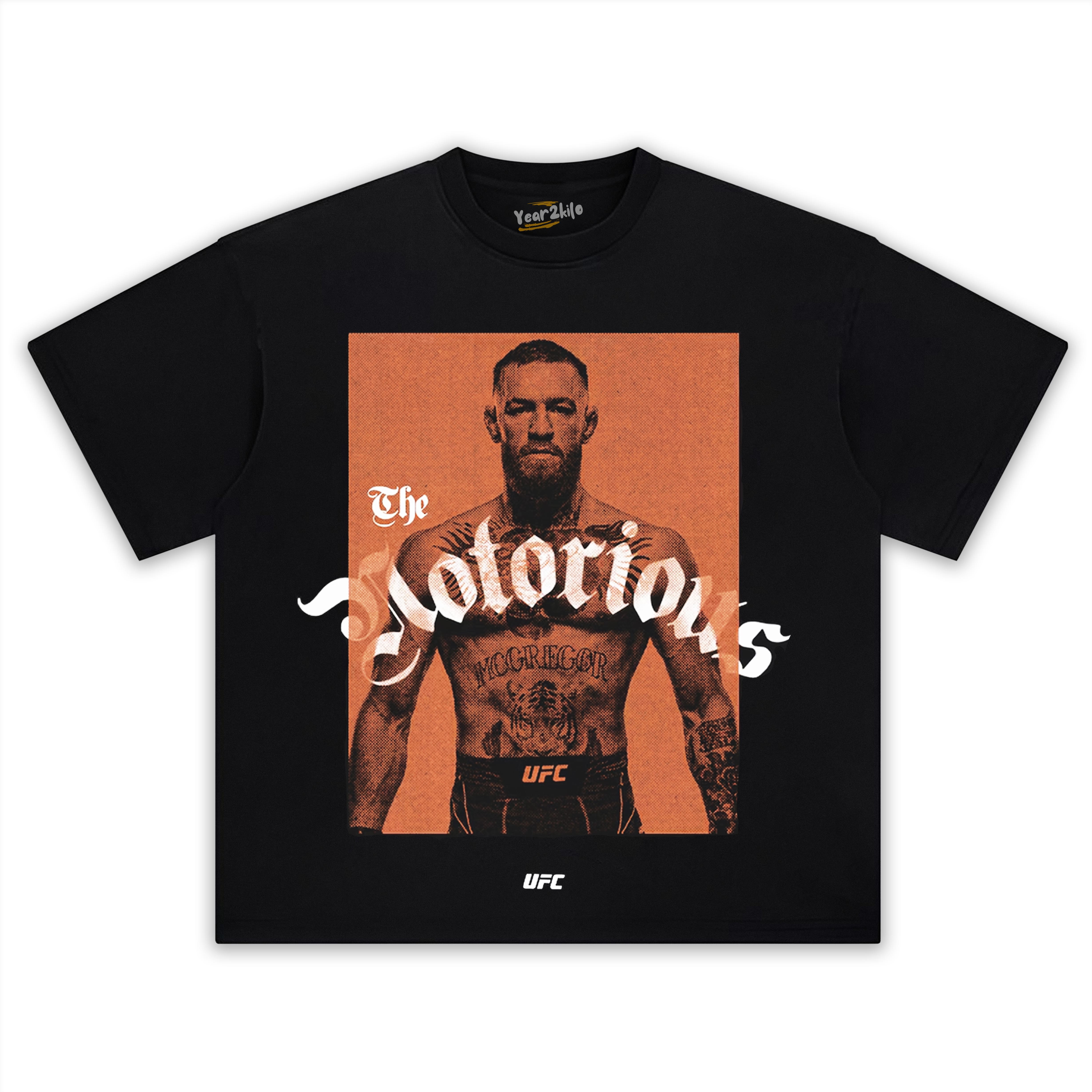 BLACK CONOR MCGREGOR STAMP PROFILE TANK TOP & TEE & LONG SLEEVE & LAYERED LS & HOODIE