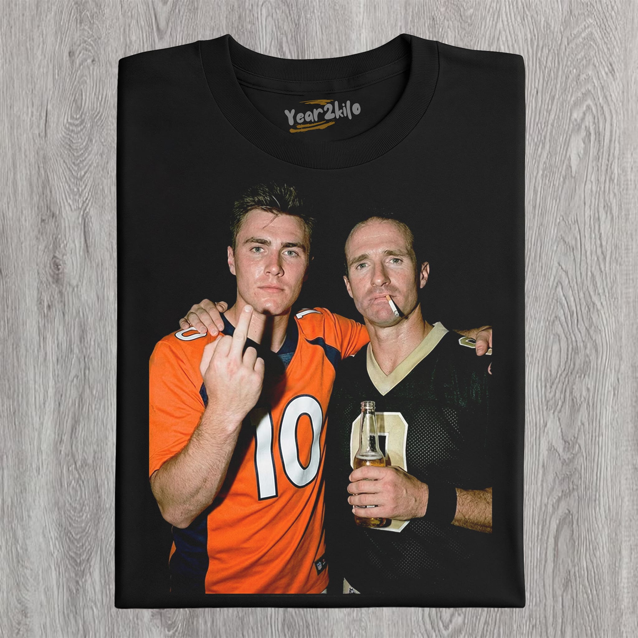 BO NIX & DREW BREES FOOTBALL TANK TOP & TEE & LONG SLEEVE & LAYERED LS & HOODIE