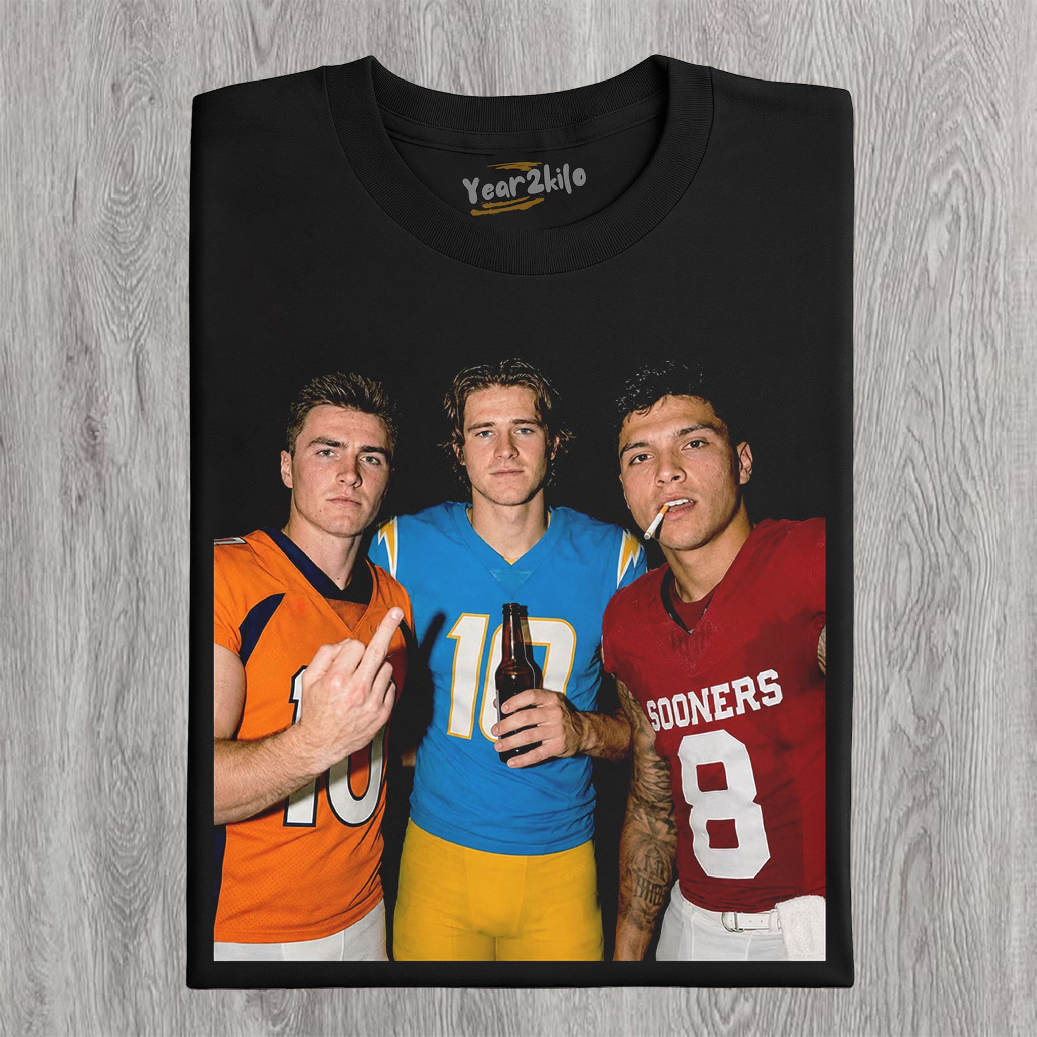 BO NIX & JUSTIN HERBERT & DILLON GABRIEL FOOTBALL TANK TOP & TEE & LONG SLEEVE & LAYERED LS & HOODIE