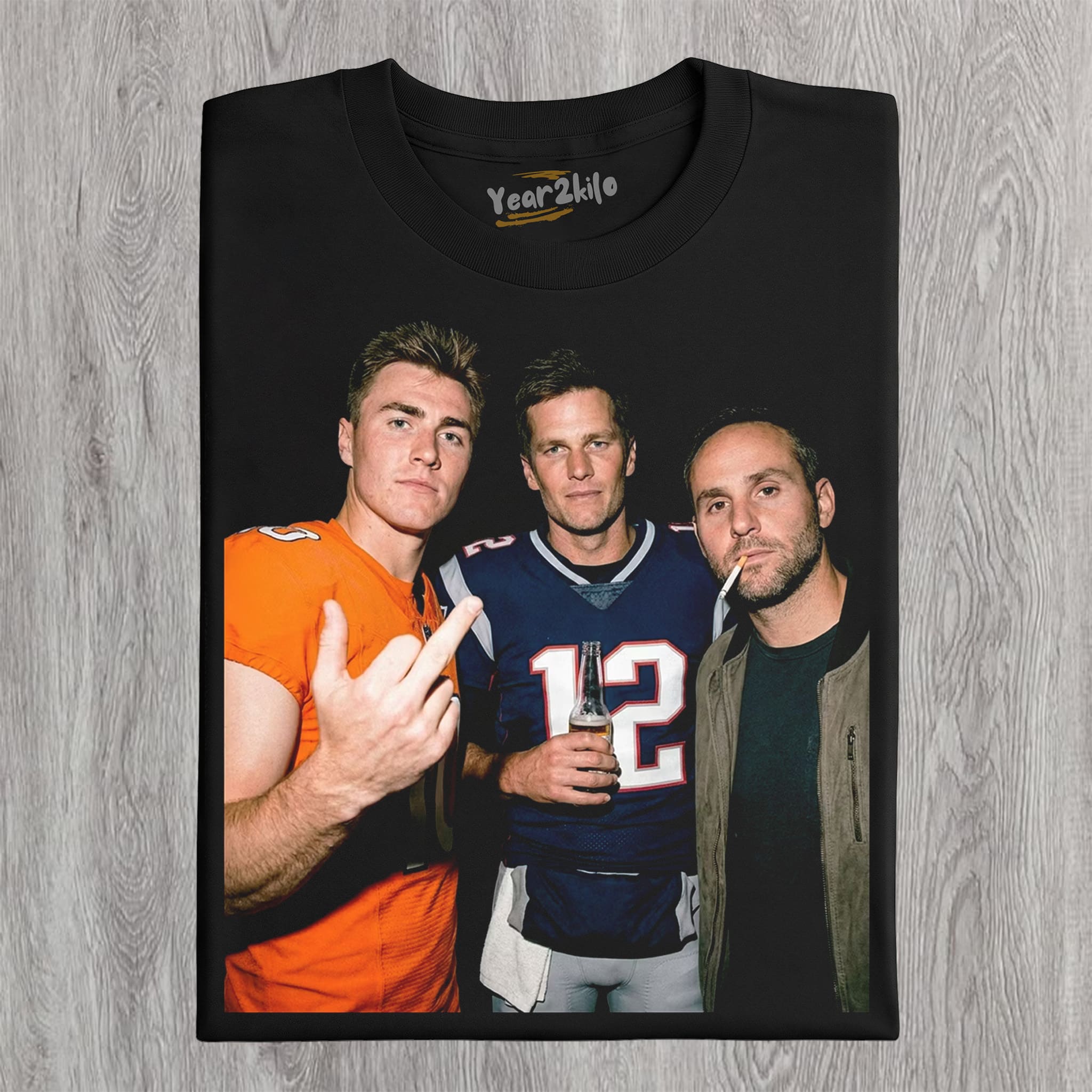 BO NIX & TOM BRADY & MICHAEL RUBIN FOOTBALL TANK TOP & TEE & LONG SLEEVE & LAYERED LS & HOODIE