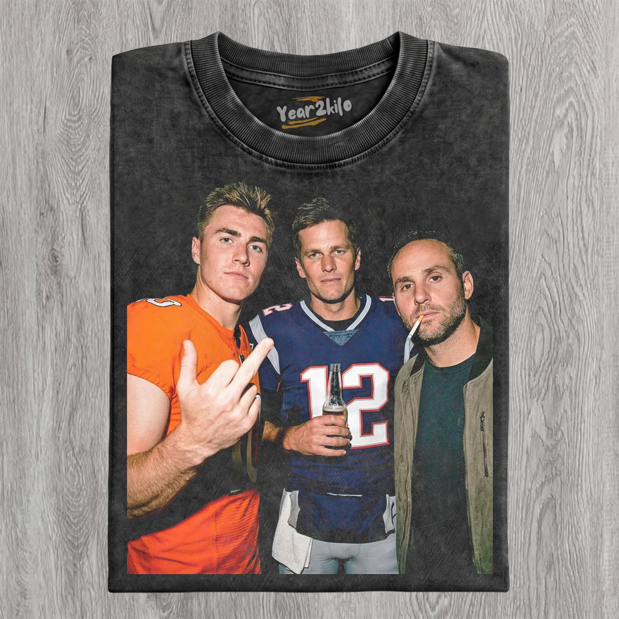 BO NIX & TOM BRADY & MICHAEL RUBIN FOOTBALL TANK TOP & TEE & LONG SLEEVE & LAYERED LS & HOODIE