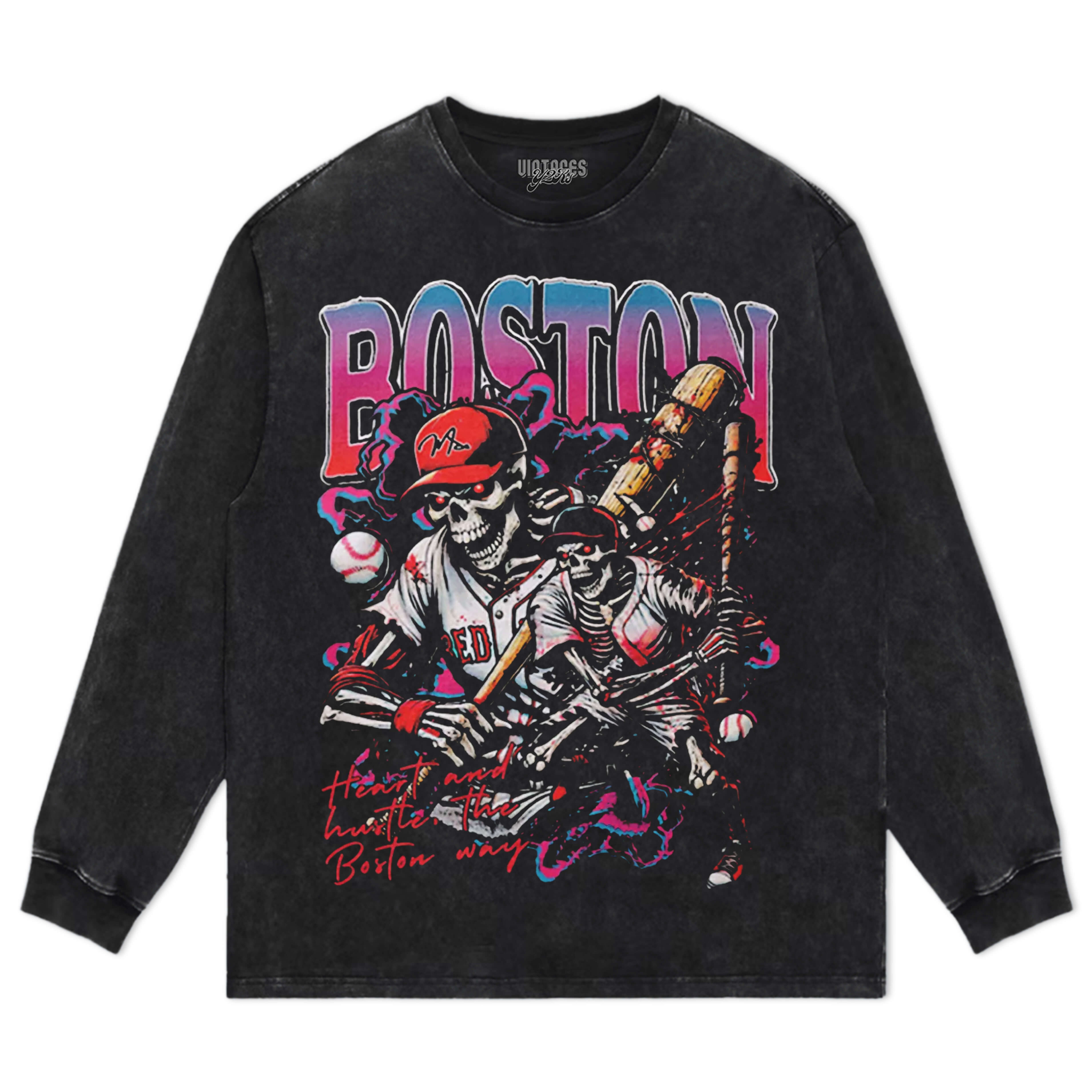 BOSTON BASEBALL TEE & LS & HOODIE