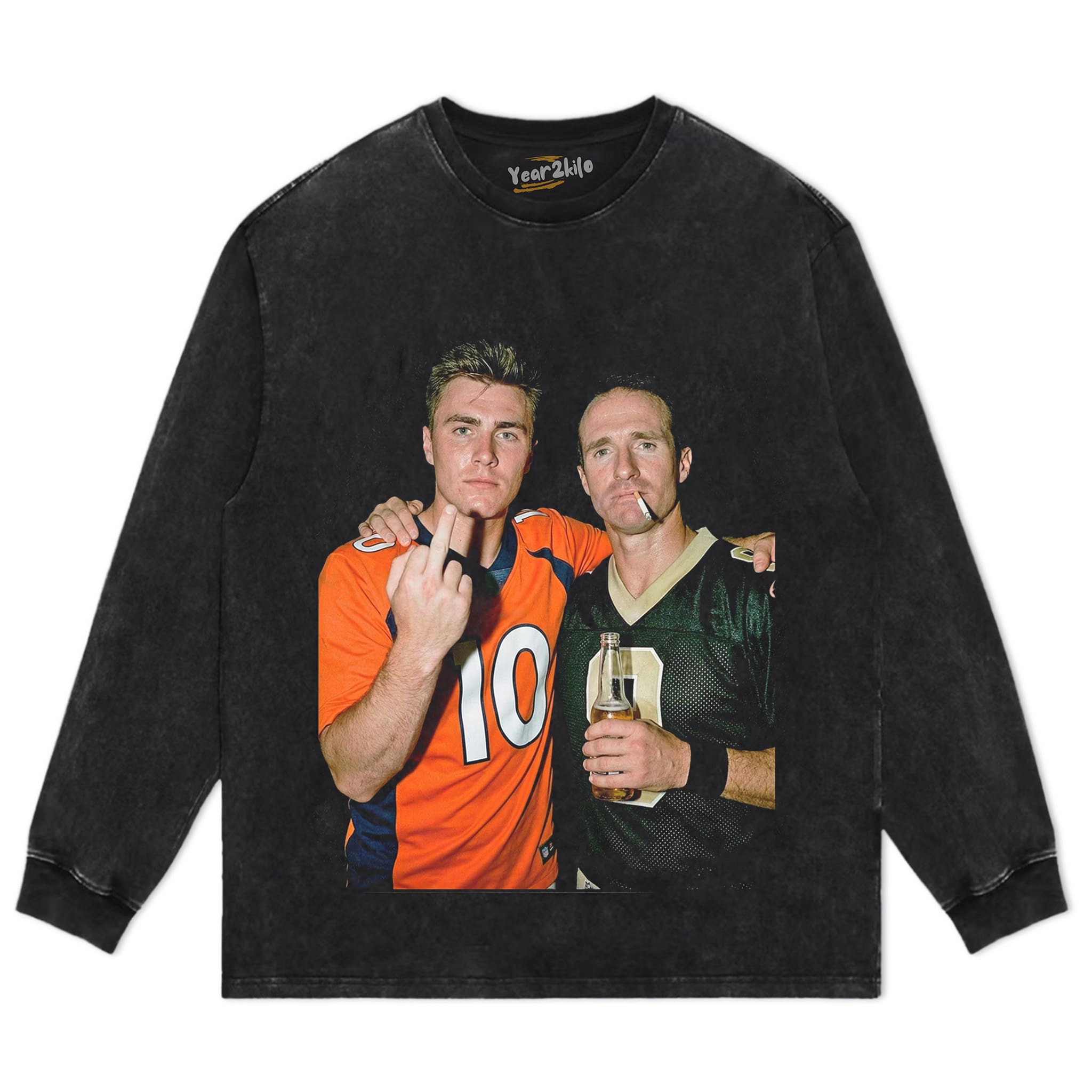 BO NIX & DREW BREES FOOTBALL TANK TOP & TEE & LONG SLEEVE & LAYERED LS & HOODIE