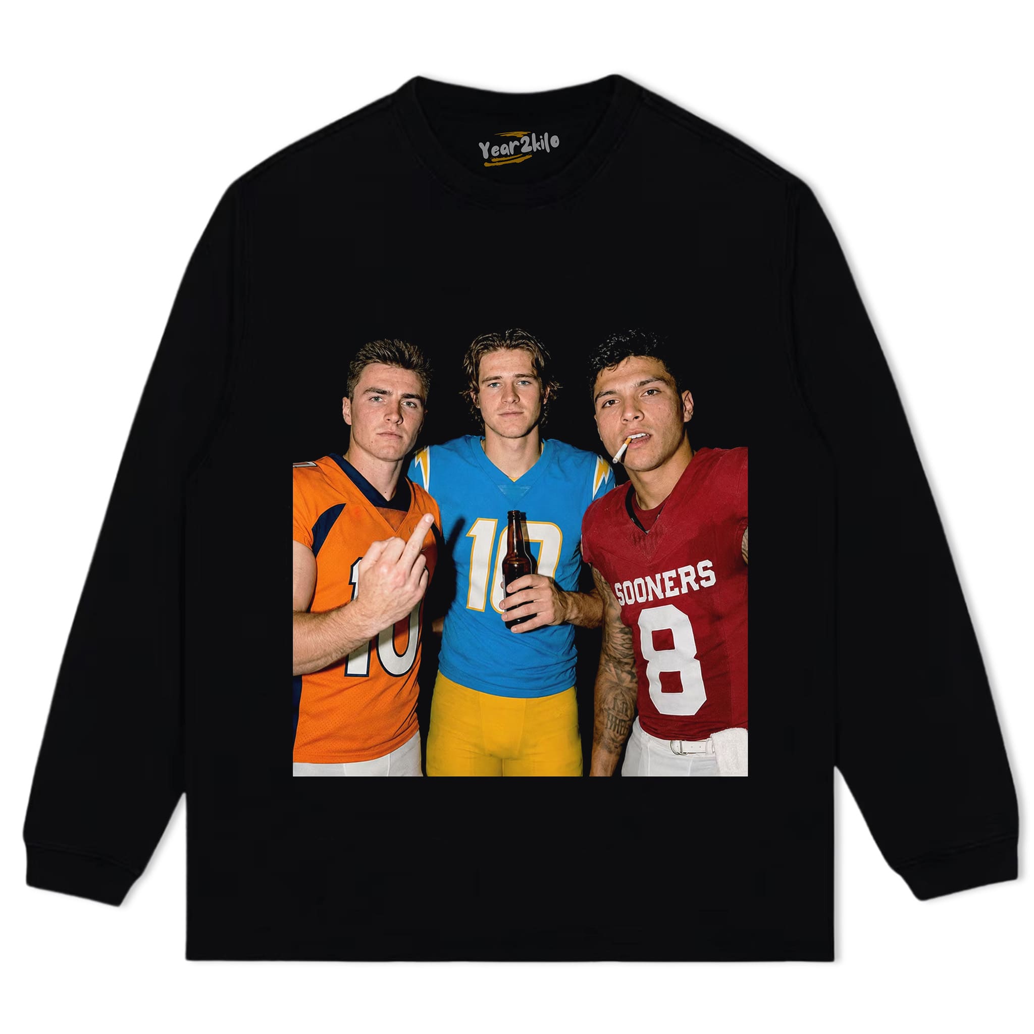 BO NIX & JUSTIN HERBERT & DILLON GABRIEL FOOTBALL TANK TOP & TEE & LONG SLEEVE & LAYERED LS & HOODIE