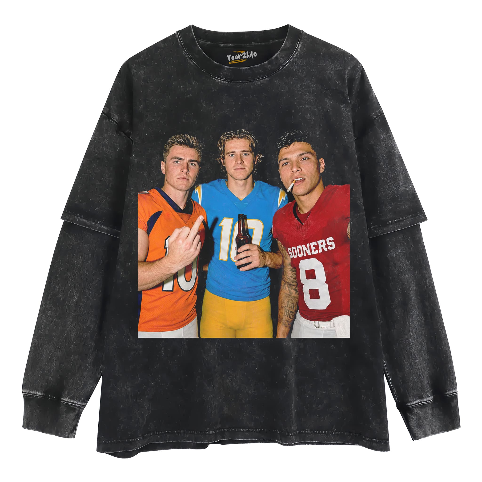 BO NIX & JUSTIN HERBERT & DILLON GABRIEL FOOTBALL TANK TOP & TEE & LONG SLEEVE & LAYERED LS & HOODIE