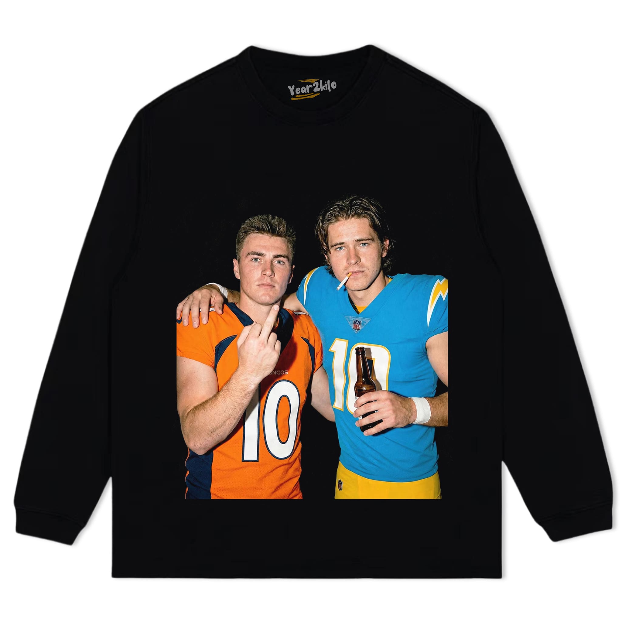 BO NIX & JUSTIN HERBERT FOOTBALL TANK TOP & TEE & LONG SLEEVE & LAYERED LS & HOODIE
