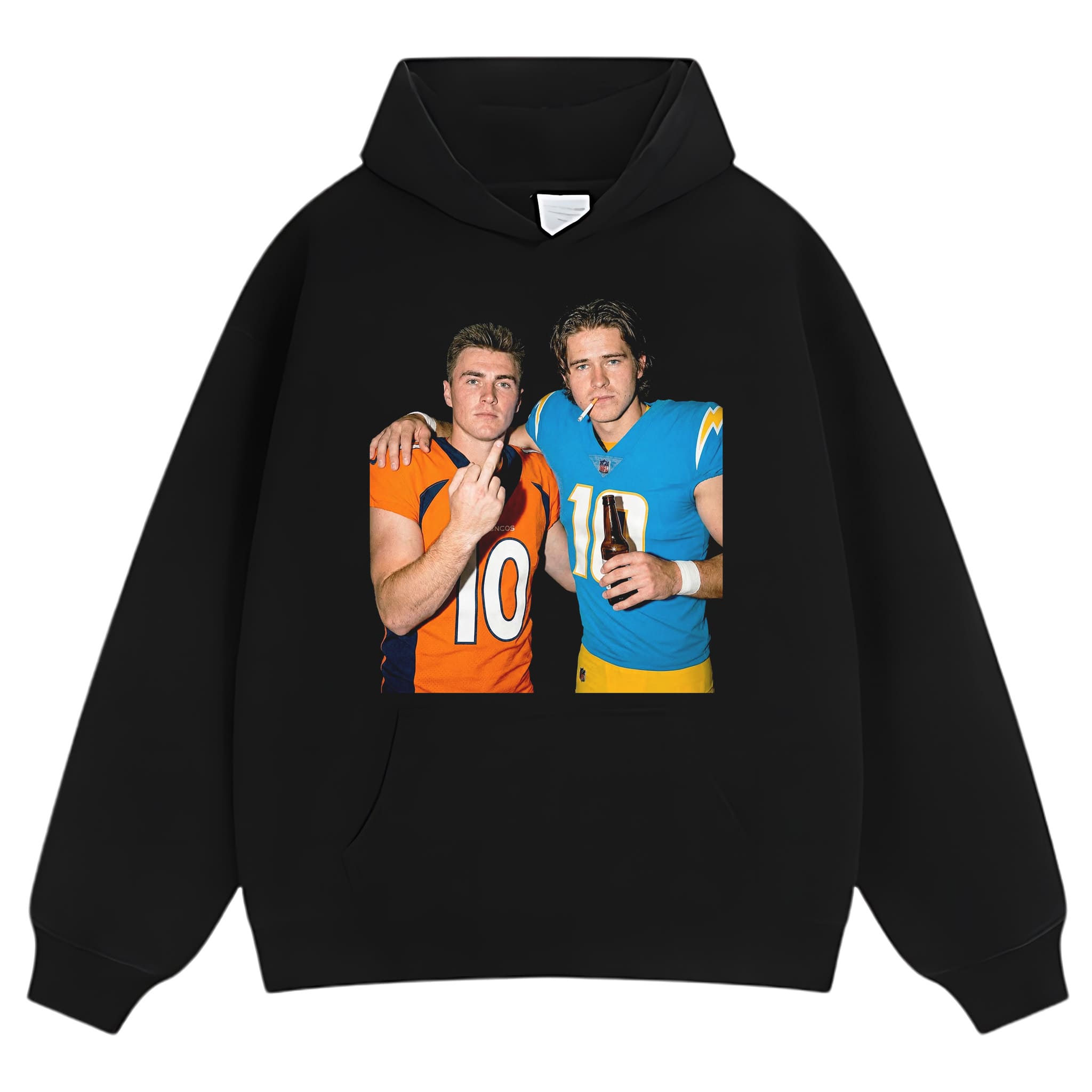 BO NIX & JUSTIN HERBERT FOOTBALL TANK TOP & TEE & LONG SLEEVE & LAYERED LS & HOODIE
