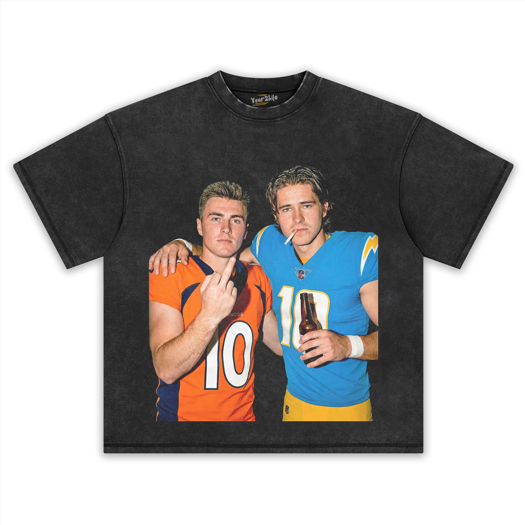 BO NIX & JUSTIN HERBERT FOOTBALL TANK TOP & TEE & LONG SLEEVE & LAYERED LS & HOODIE