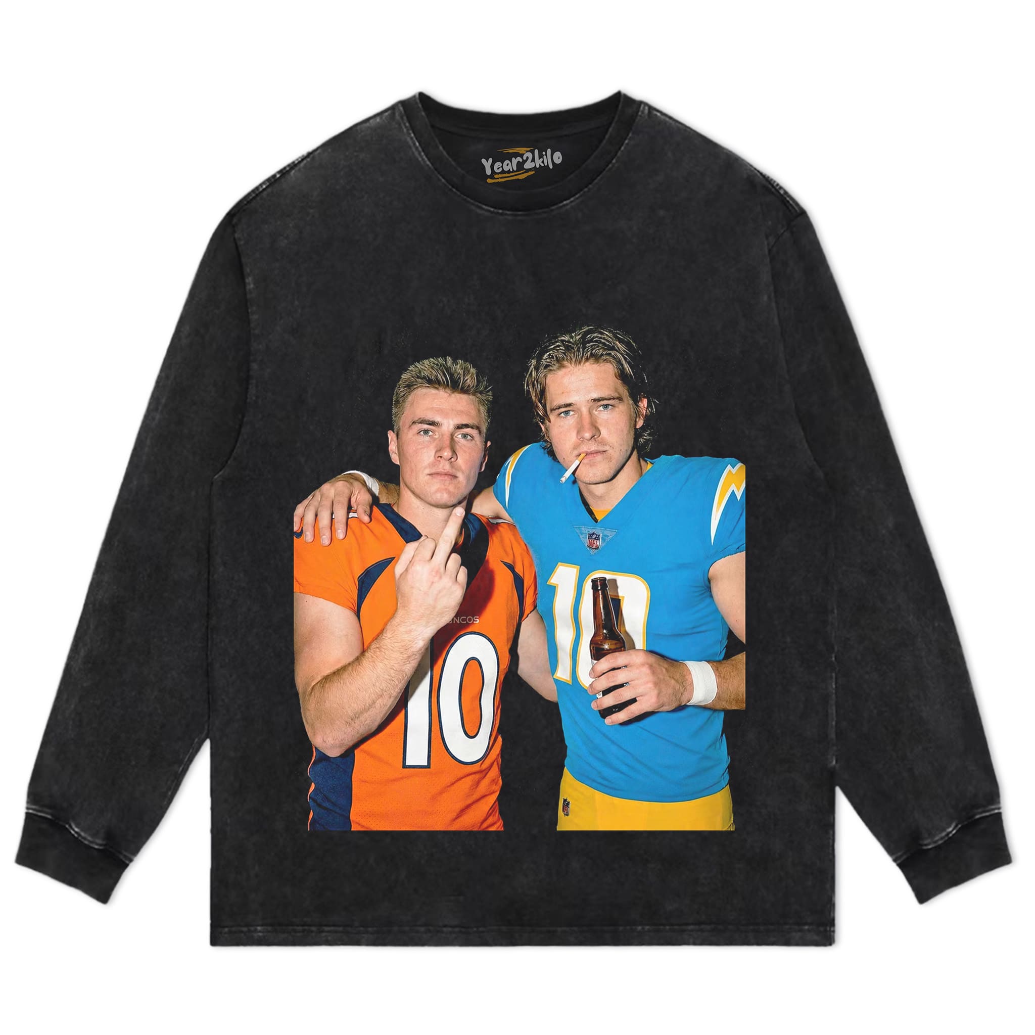 BO NIX & JUSTIN HERBERT FOOTBALL TANK TOP & TEE & LONG SLEEVE & LAYERED LS & HOODIE