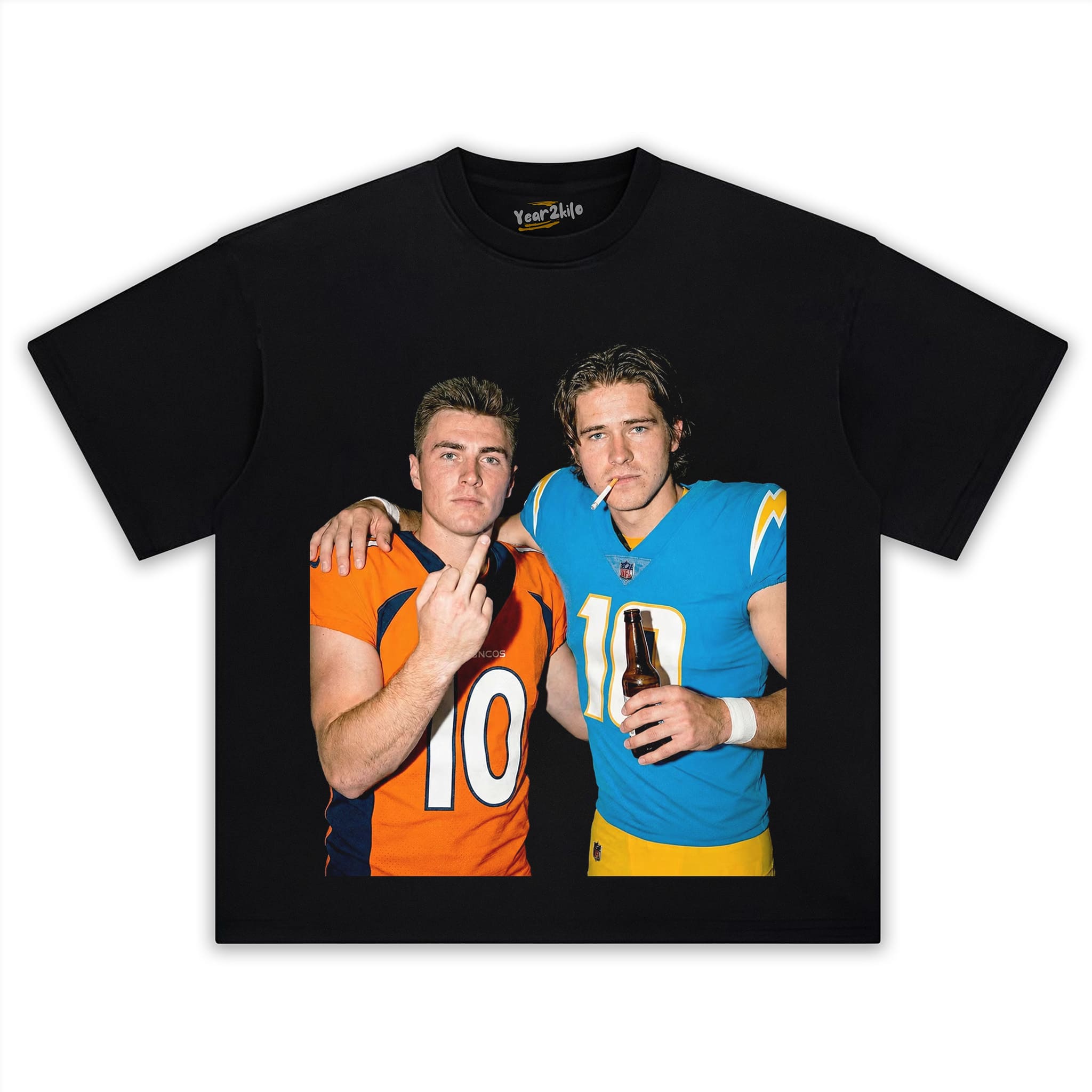 BO NIX & JUSTIN HERBERT FOOTBALL TANK TOP & TEE & LONG SLEEVE & LAYERED LS & HOODIE