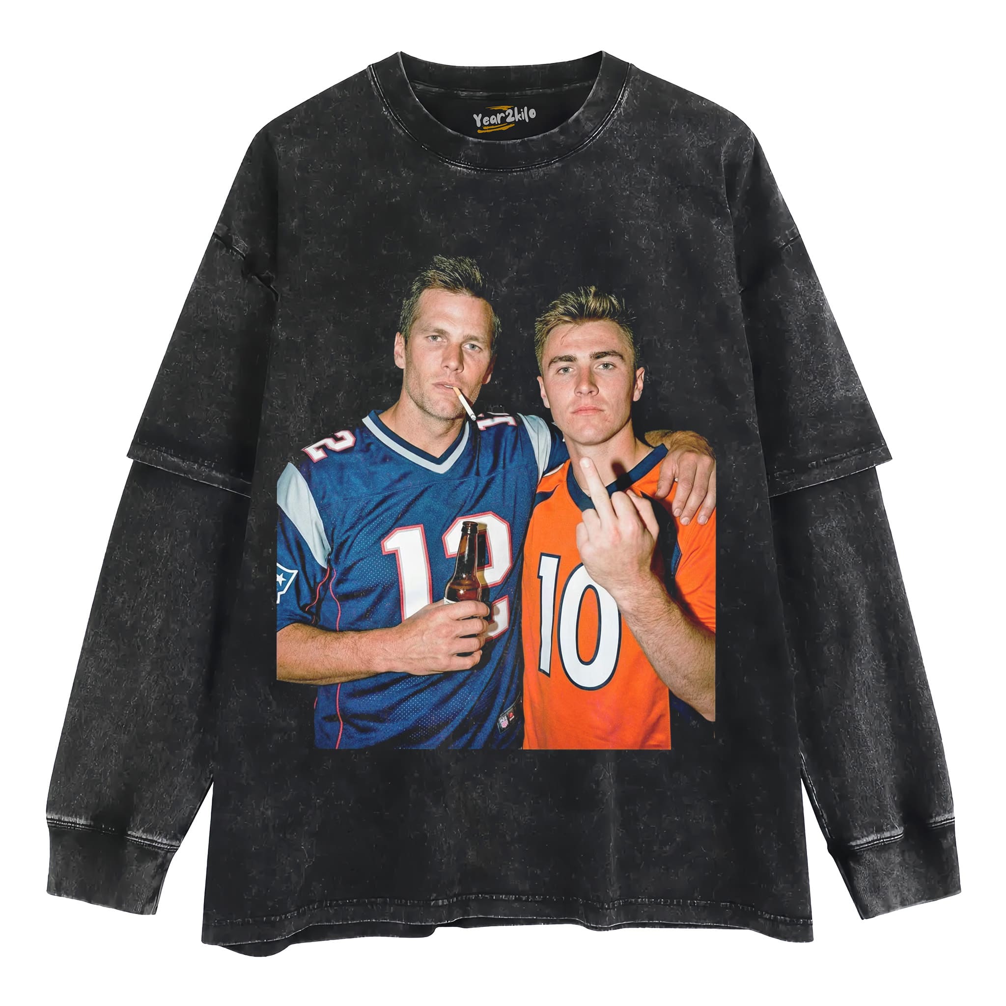BO NIX & TOM BRADY FOOTBALL TANK TOP & TEE & LONG SLEEVE & LAYERED LS & HOODIE