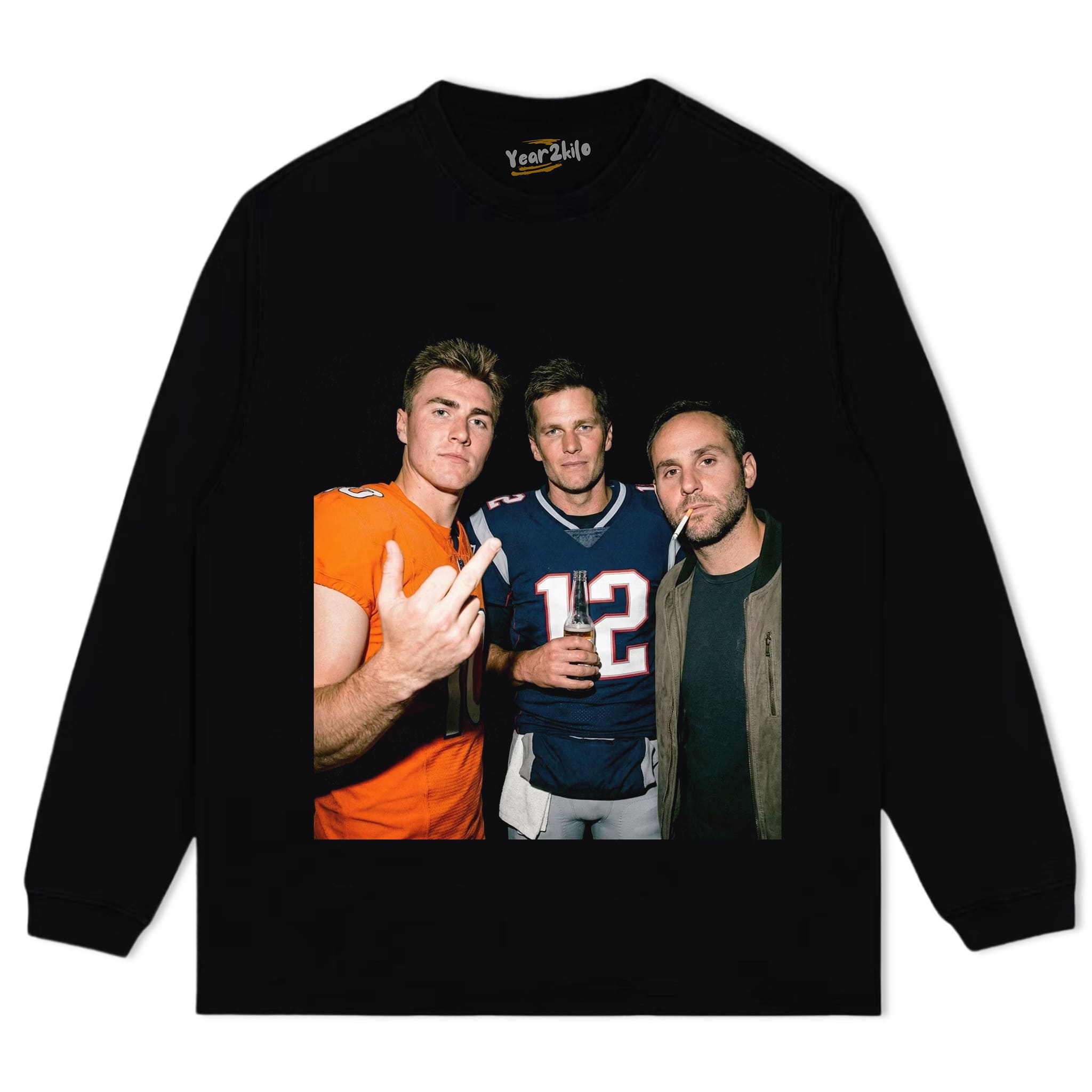 BO NIX & TOM BRADY & MICHAEL RUBIN FOOTBALL TANK TOP & TEE & LONG SLEEVE & LAYERED LS & HOODIE