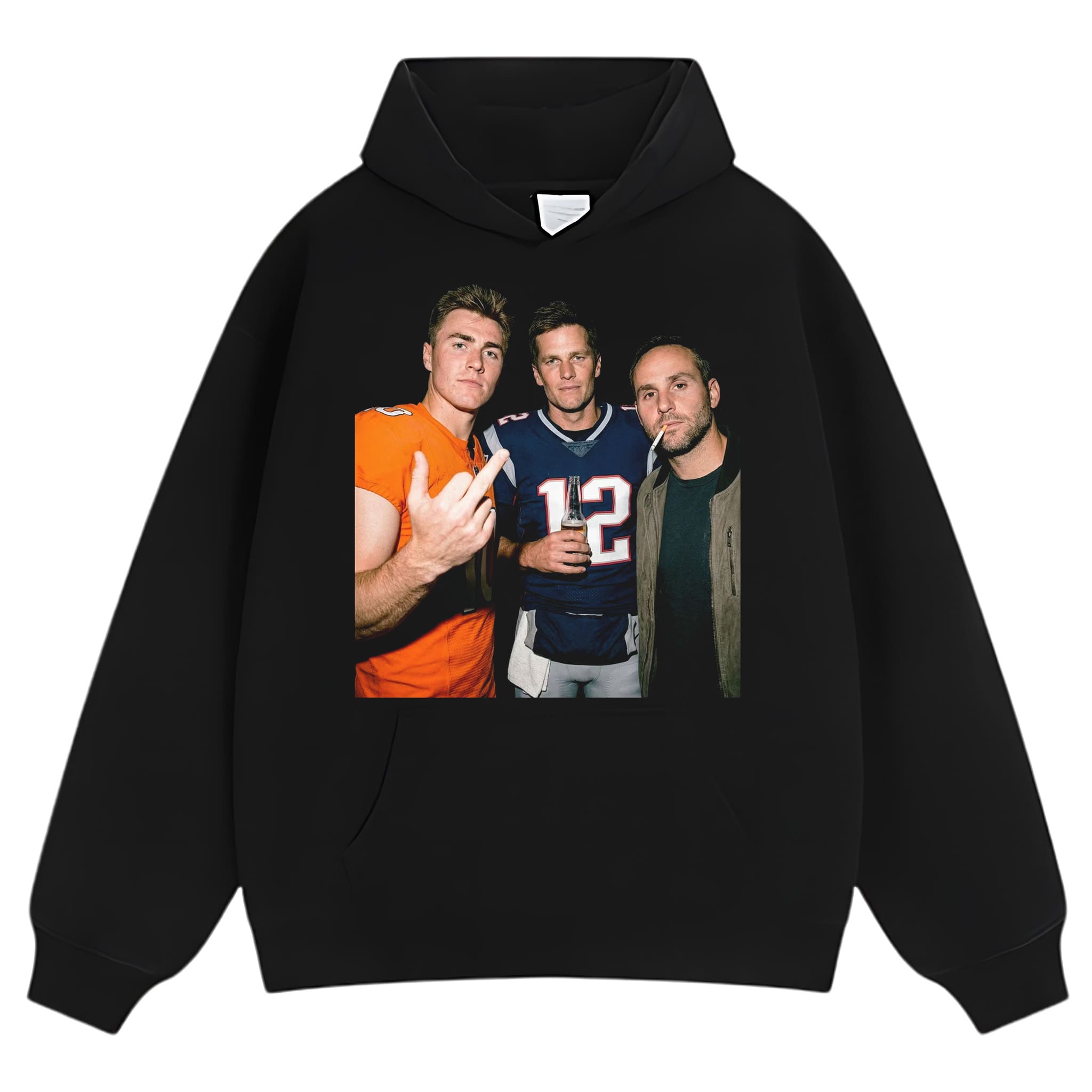 BO NIX & TOM BRADY & MICHAEL RUBIN FOOTBALL TANK TOP & TEE & LONG SLEEVE & LAYERED LS & HOODIE