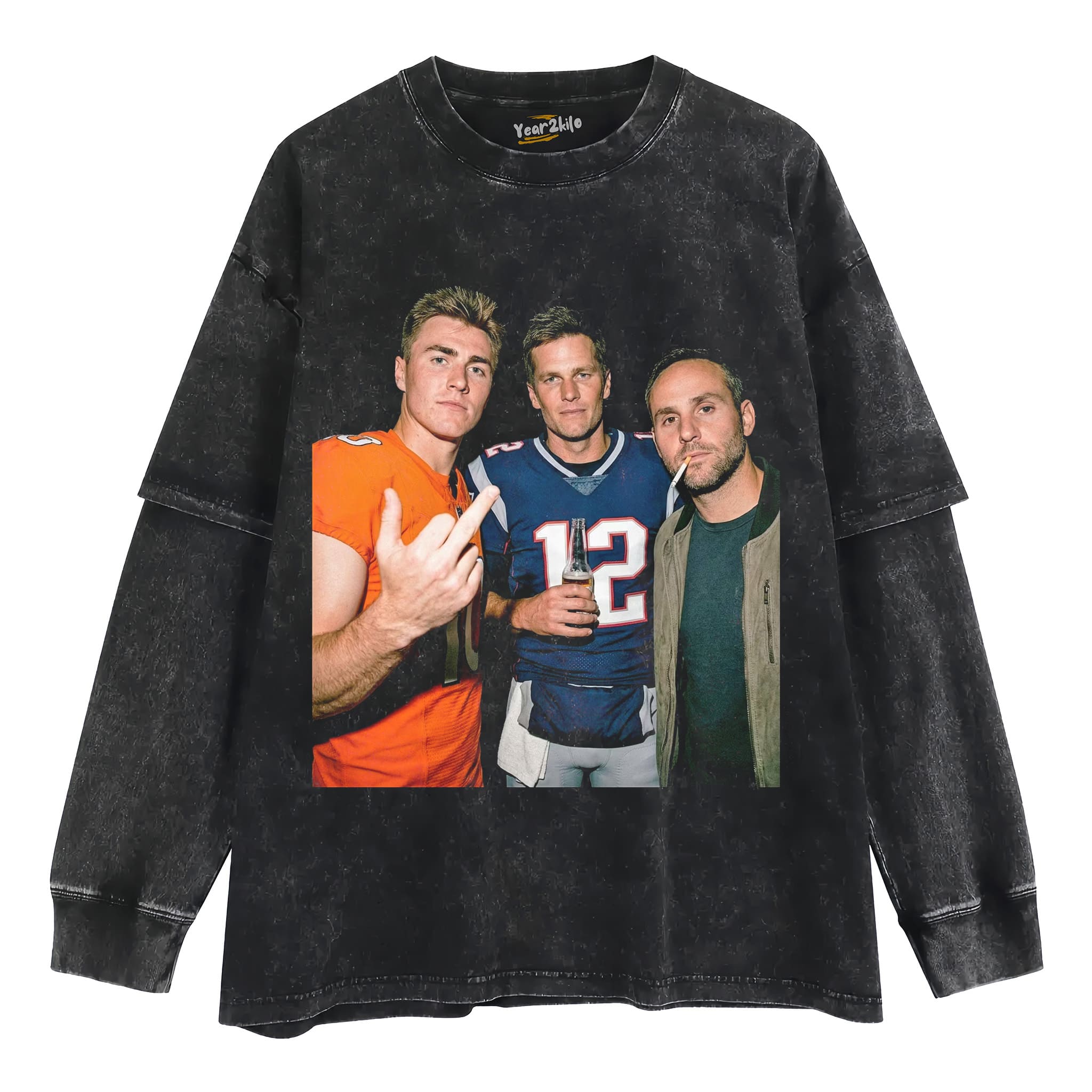BO NIX & TOM BRADY & MICHAEL RUBIN FOOTBALL TANK TOP & TEE & LONG SLEEVE & LAYERED LS & HOODIE