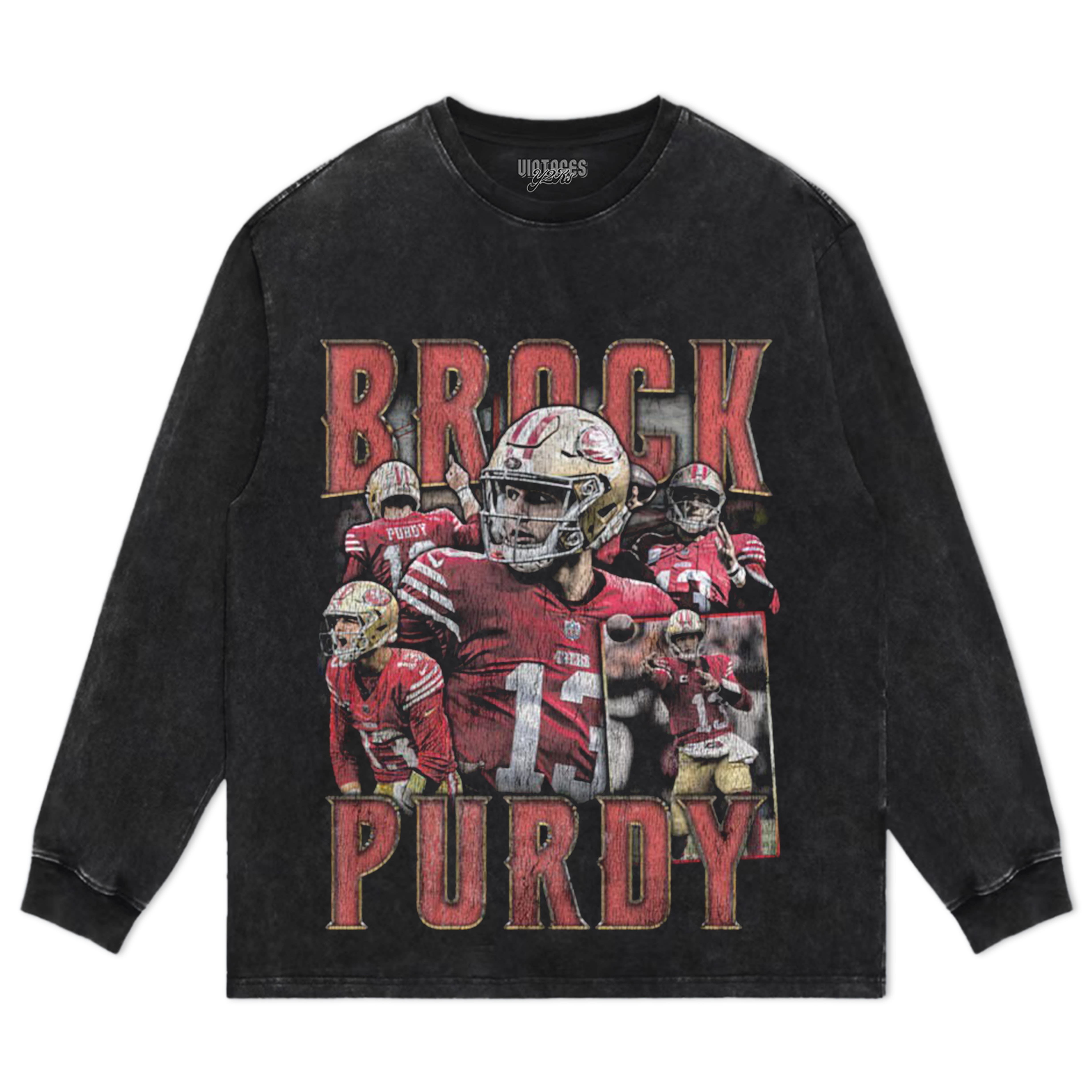 BROCK PURDY SAN FRANCISCO VINTAGE V2 TEE & LS & HOODIE