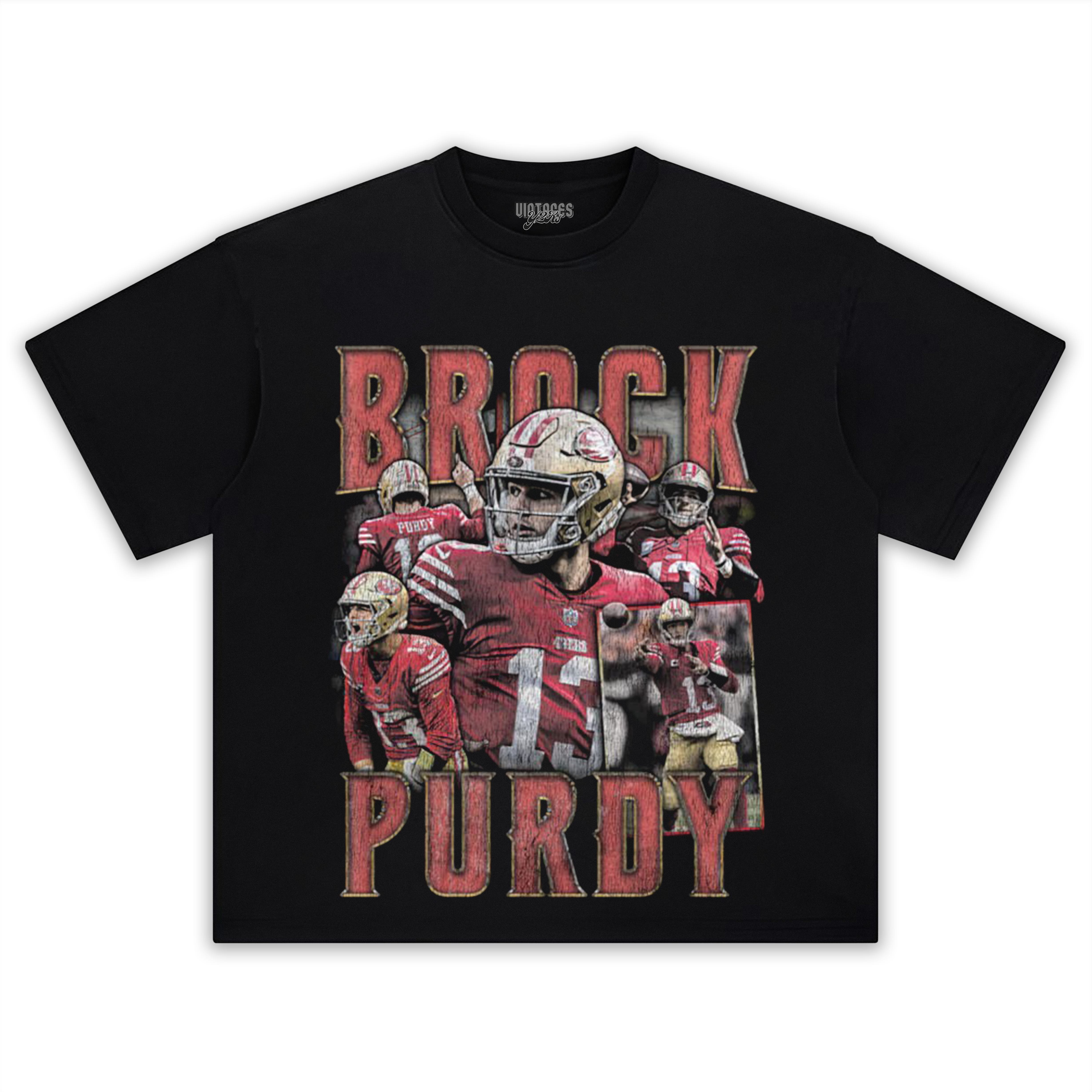 BROCK PURDY SAN FRANCISCO VINTAGE V2 TEE & LS & HOODIE