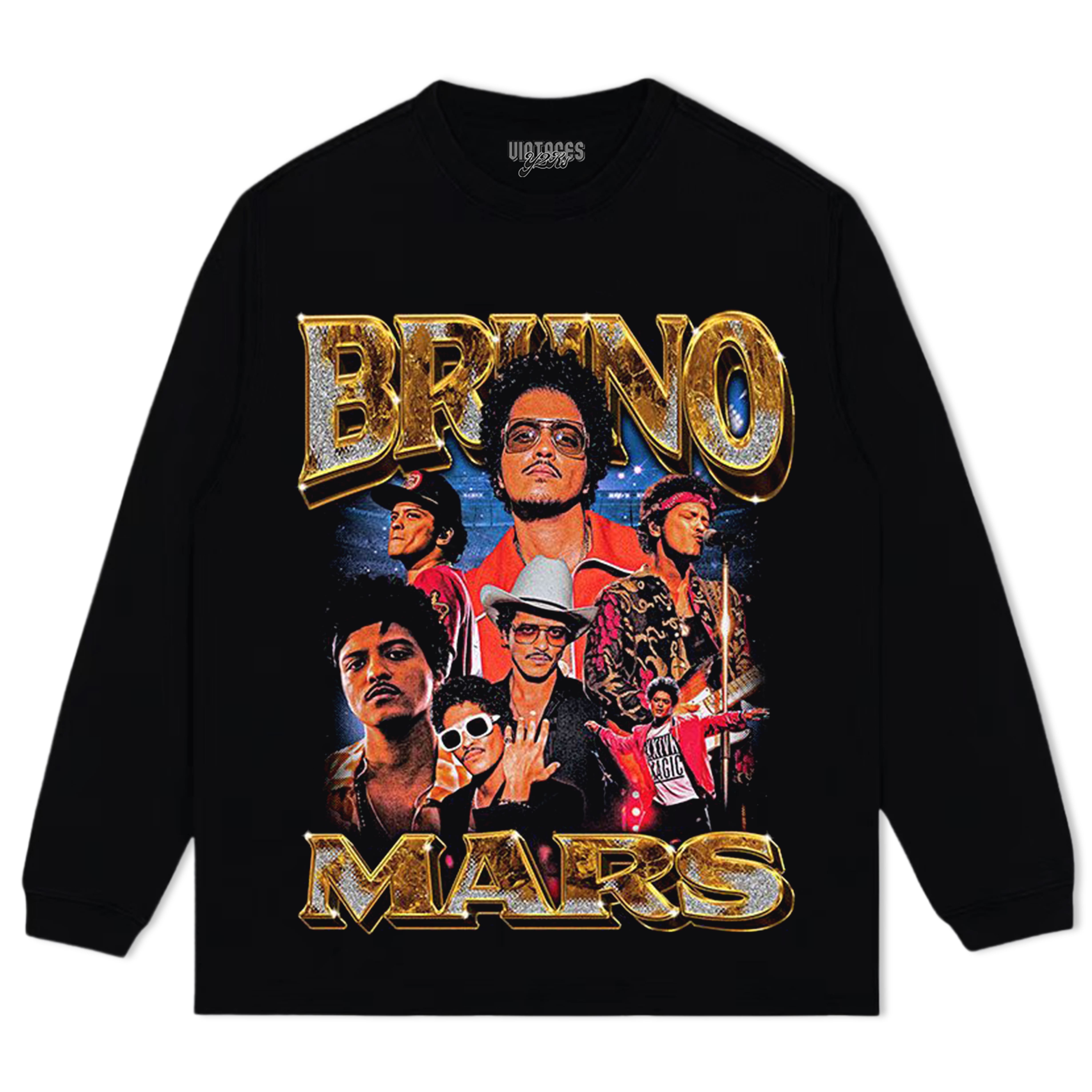 BRUNO MARS-VINTAGE STYLE TEE & LS & HOODIE