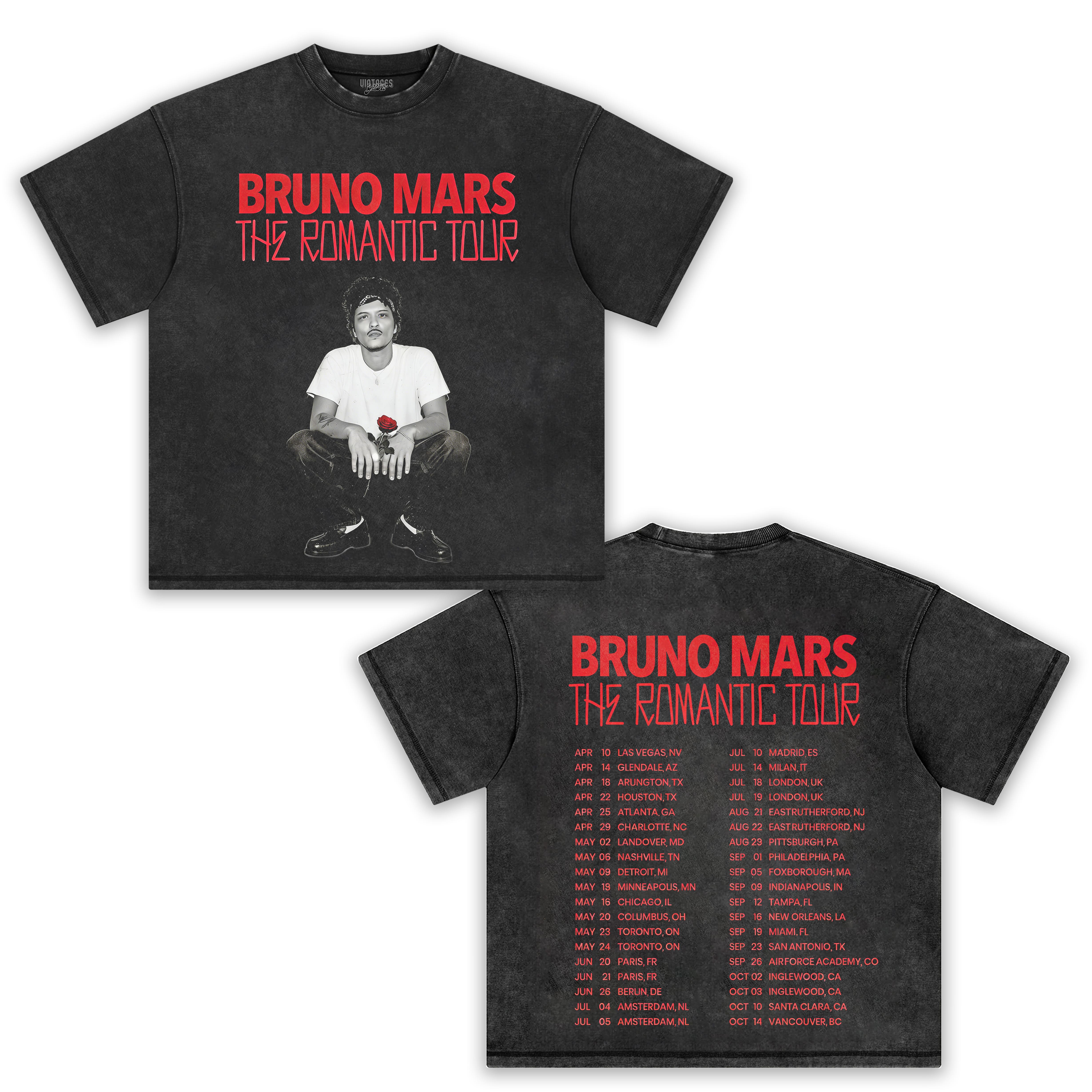 BRUNO MARS & THE ROMANTIC TOUR TEE