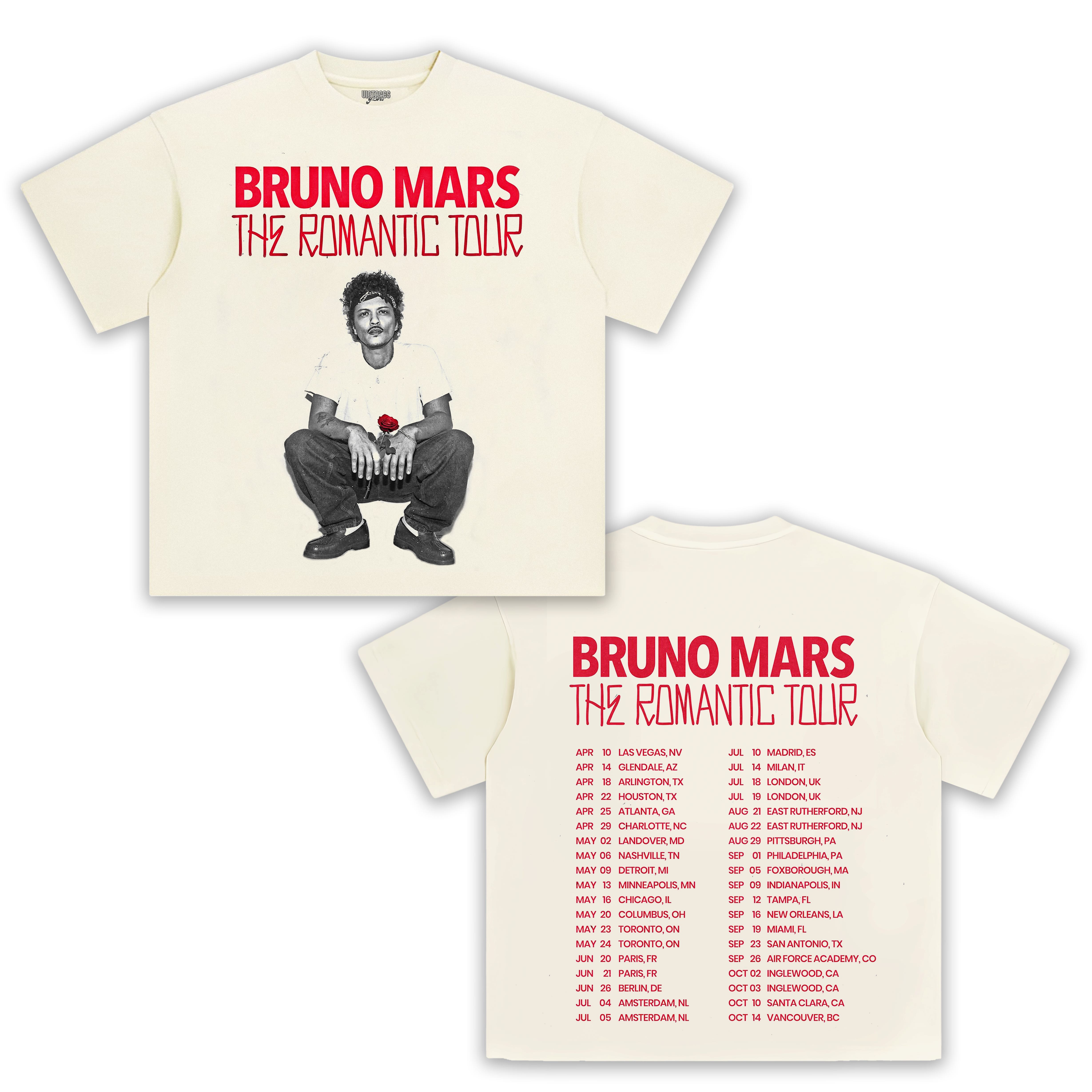BRUNO MARS & THE ROMANTIC TOUR TEE
