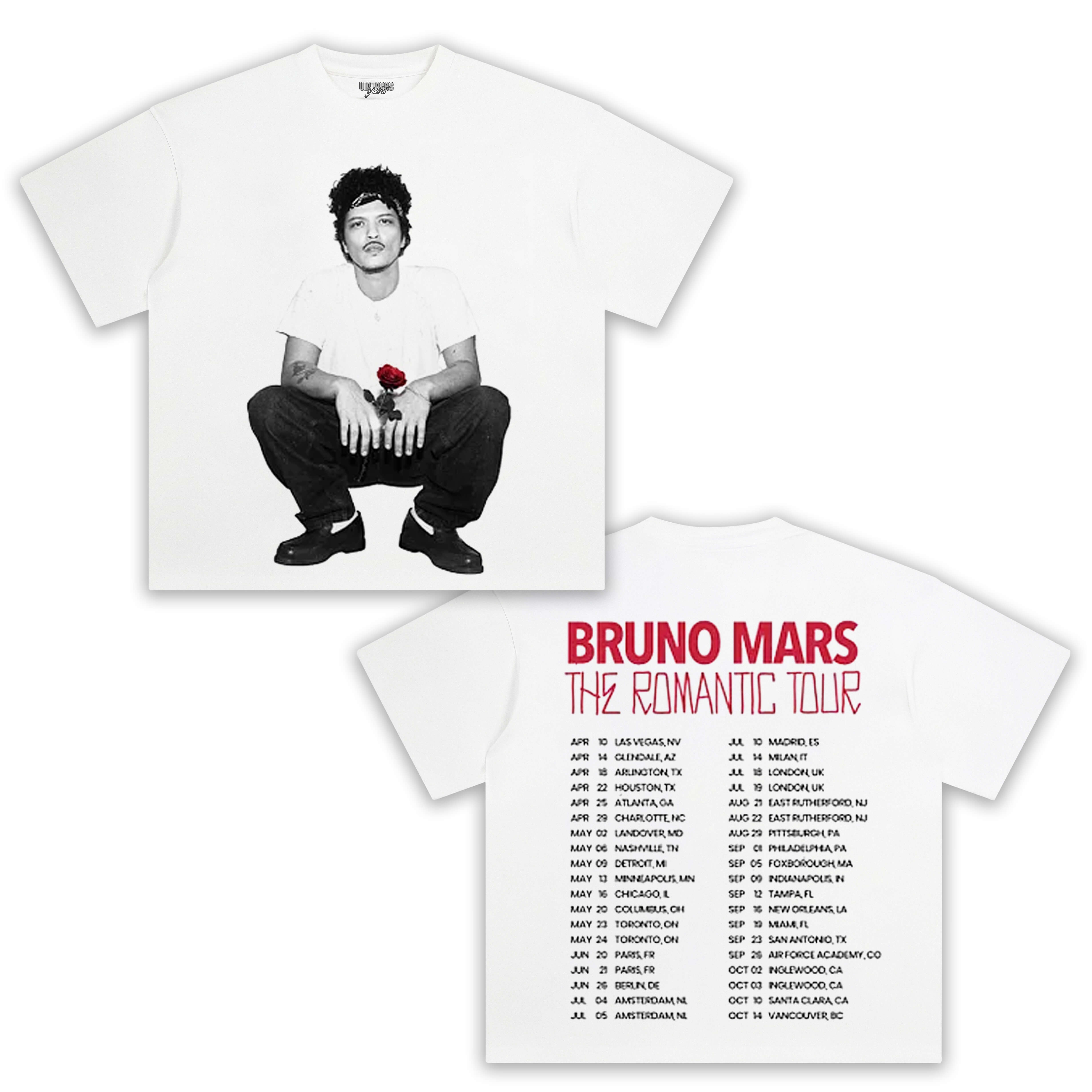 BRUNO MARS & THE ROMANTIC TOUR V2 TEE