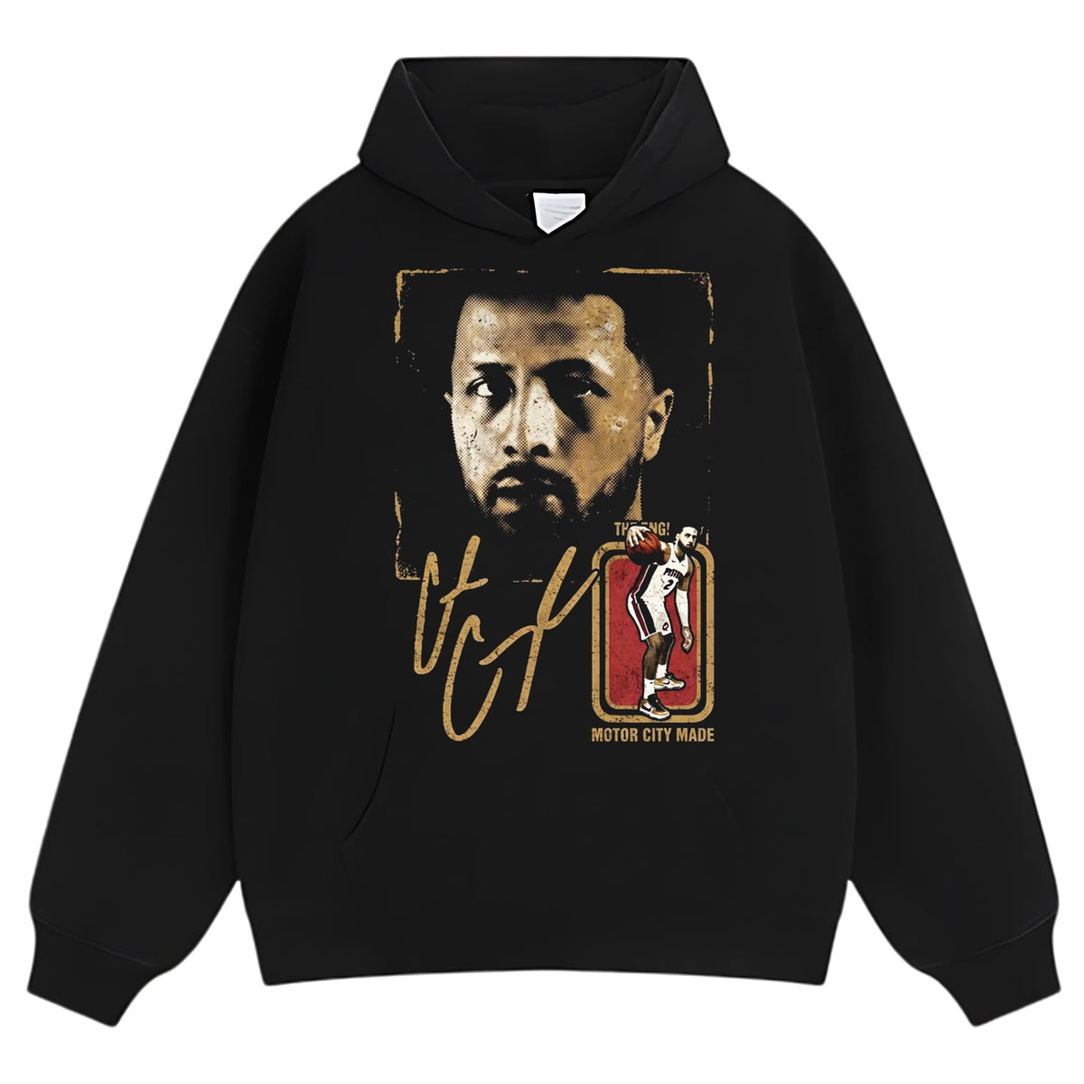 CADE CUNNINGHAM MOTOR CITY DETROIT VINTAGE TANK TOP & TEE & LONG SLEEVE & LAYERED LS & HOODIE