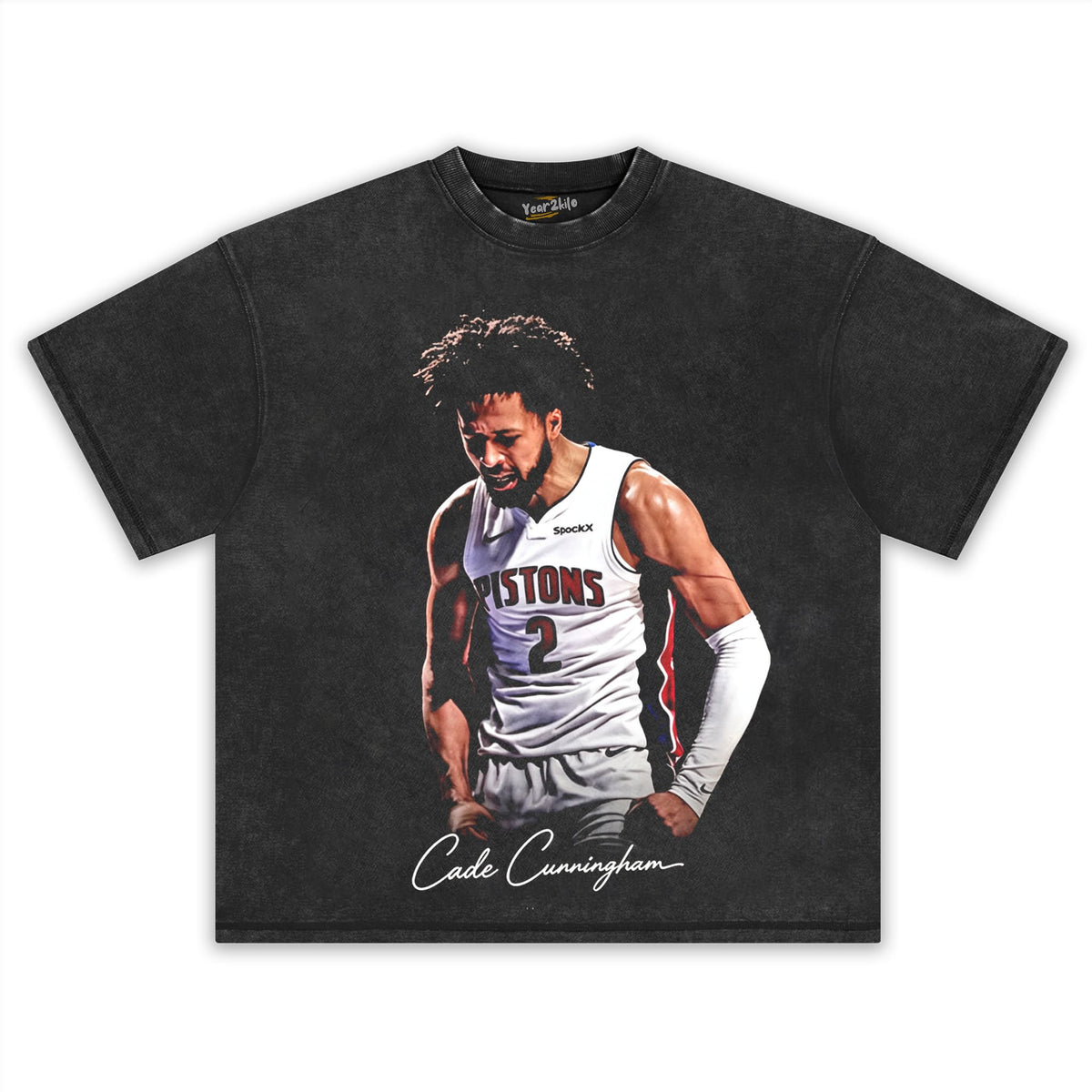 CADE CUNNINGHAM PISTONS 2 TANK TOP & TEE & LONG SLEEVE & LAYERED LS & HOODIE