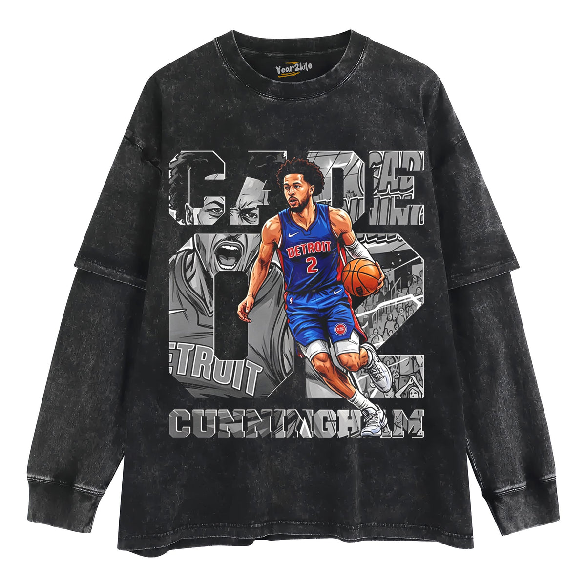 CADE CUNNINGHAM RETRO COMIC MANGA GRAPHIC TANK TOP & TEE & LONG SLEEVE & LAYERED LS & HOODIE