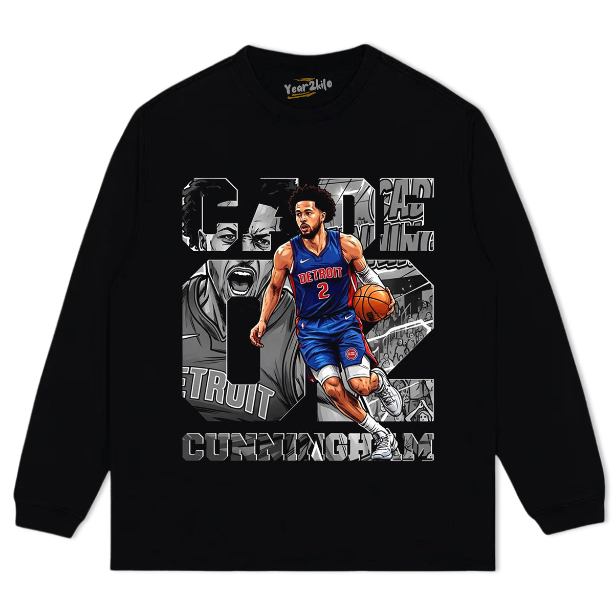 CADE CUNNINGHAM RETRO COMIC MANGA GRAPHIC TANK TOP & TEE & LONG SLEEVE & LAYERED LS & HOODIE