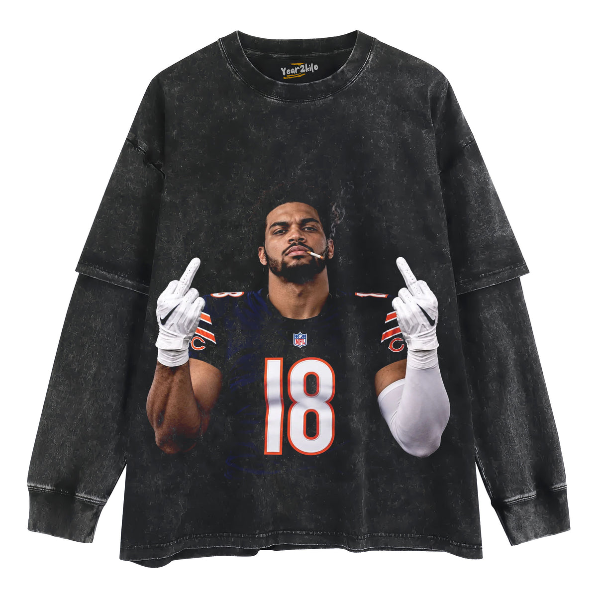 CALEB WILLIAMS - MIDDLE FINGER TANK TOP & TEE & LONG SLEEVE & LAYERED LS & HOODIE