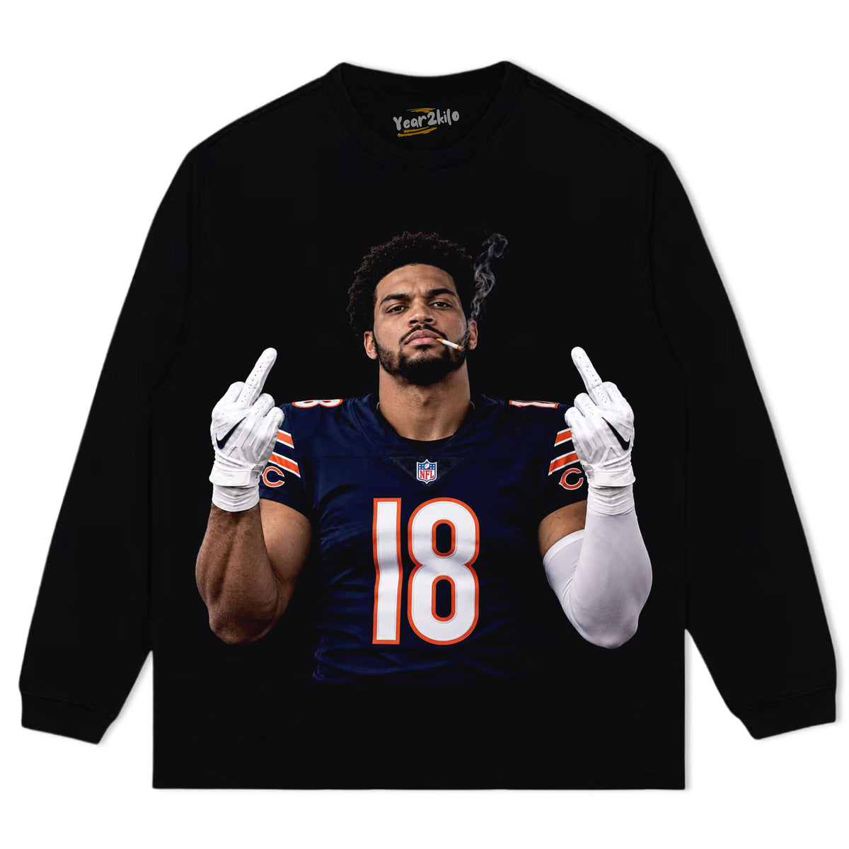 CALEB WILLIAMS - MIDDLE FINGER TANK TOP & TEE & LONG SLEEVE & LAYERED LS & HOODIE