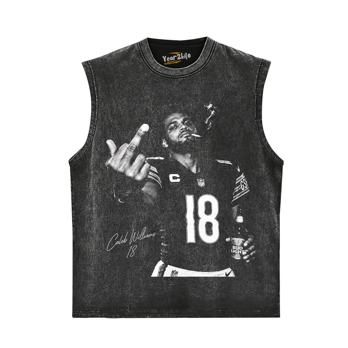 CALEB WILLIAMS - MIDDLE FINGER V2 TANK TOP & TEE & LONG SLEEVE & LAYERED LS & HOODIE