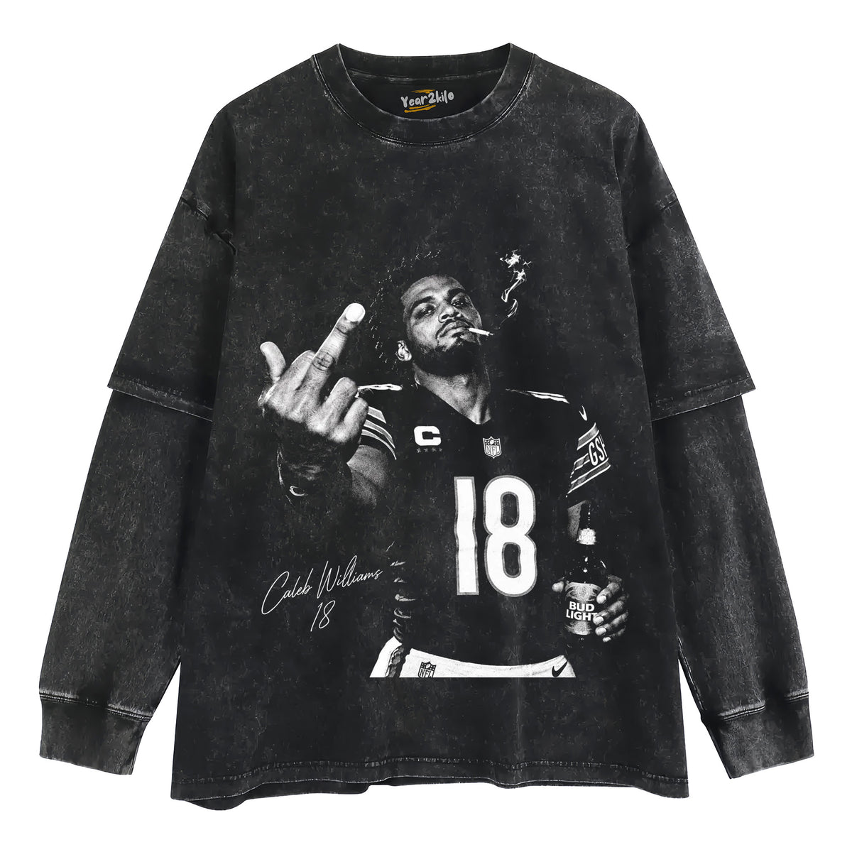 CALEB WILLIAMS - MIDDLE FINGER V2 TANK TOP & TEE & LONG SLEEVE & LAYERED LS & HOODIE