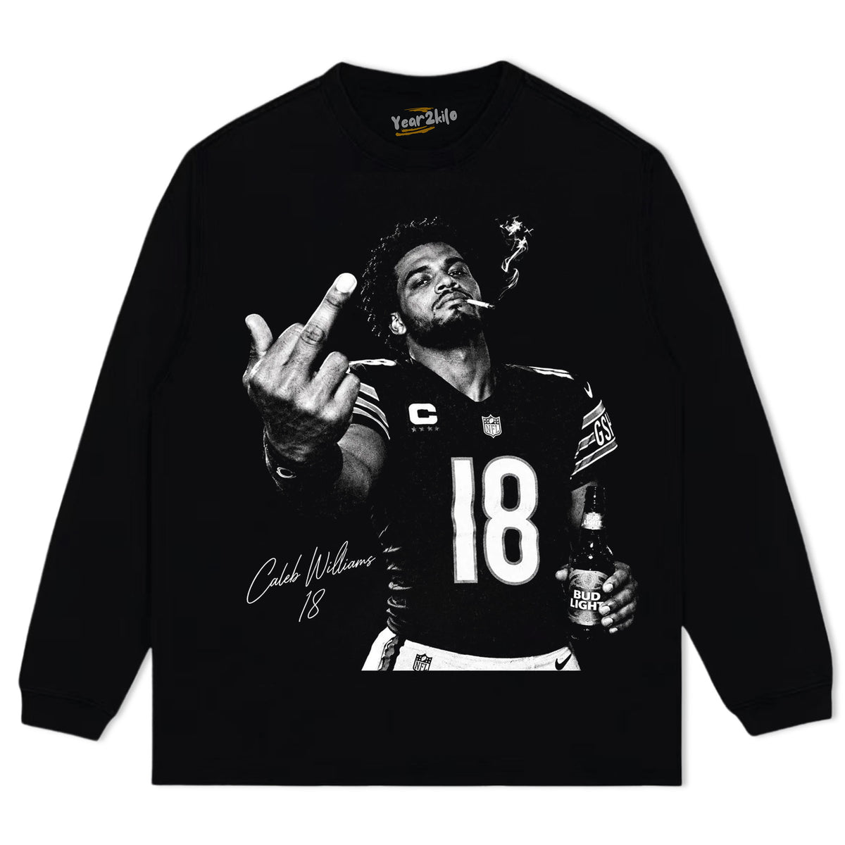 CALEB WILLIAMS - MIDDLE FINGER V2 TANK TOP & TEE & LONG SLEEVE & LAYERED LS & HOODIE