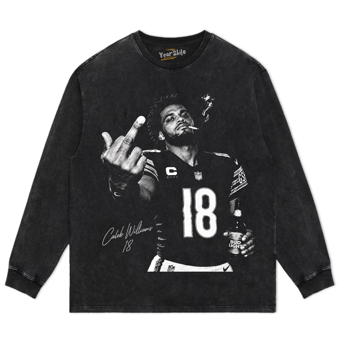 CALEB WILLIAMS - MIDDLE FINGER V2 TANK TOP & TEE & LONG SLEEVE & LAYERED LS & HOODIE