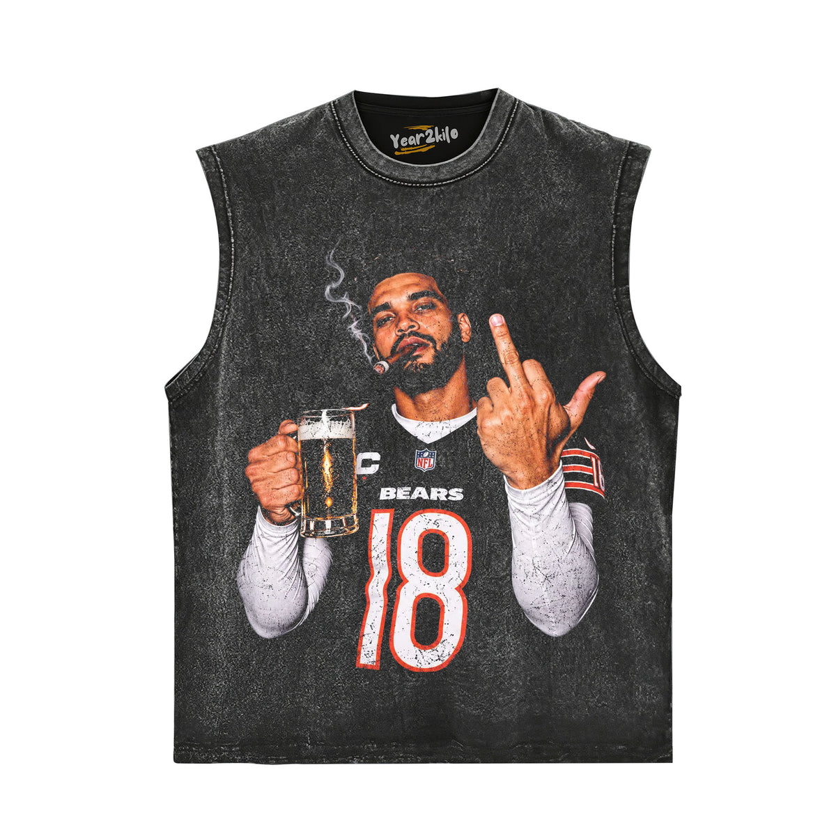CALEB WILLIAMS - MIDDLE FINGER V5 TANK TOP & TEE & LONG SLEEVE & LAYERED LS & HOODIE