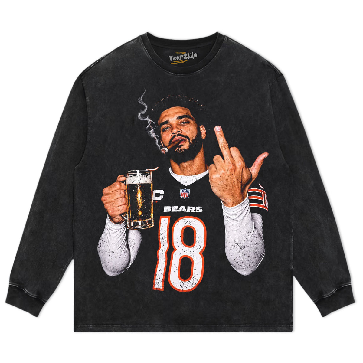 CALEB WILLIAMS - MIDDLE FINGER V5 TANK TOP & TEE & LONG SLEEVE & LAYERED LS & HOODIE