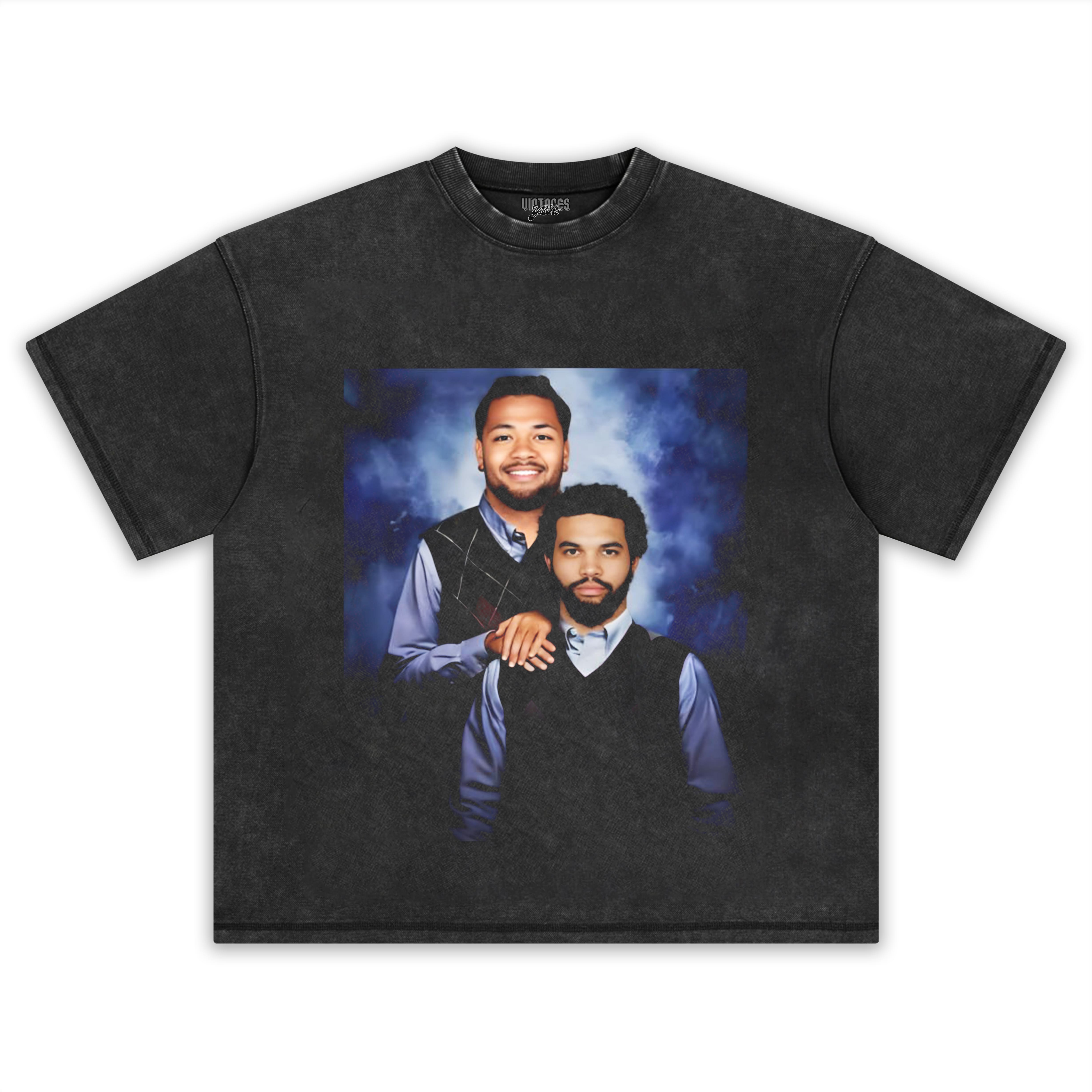 CALEB WILLIAMS & ROME ODUNZE STEP BROTHERS CHICAGO FOOTBALL TEE & LS & HOODIE
