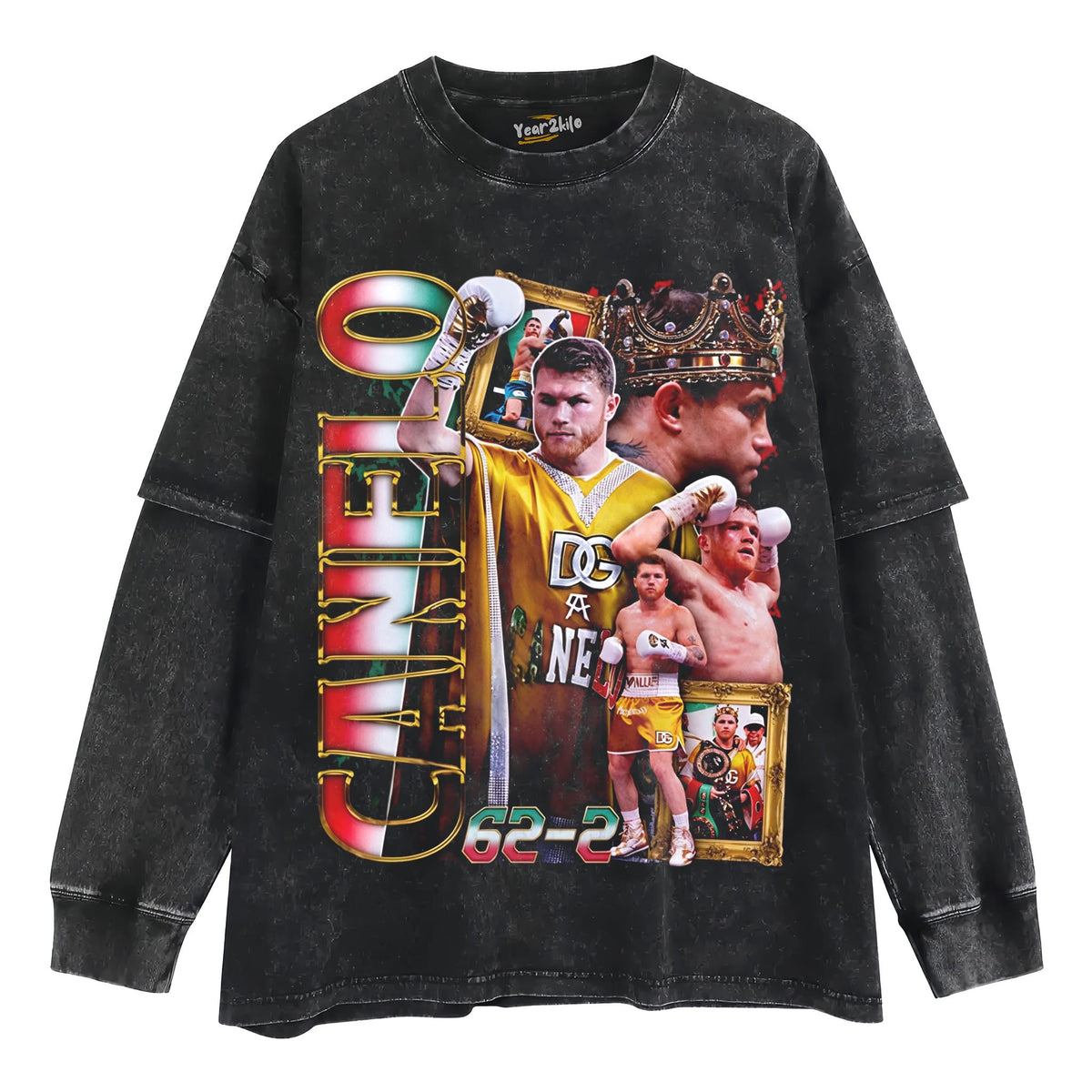 CANELO ALVAREZ FOUR-DIVISION WORLD CHAMPION TANK TOP & TEE & LONG SLEEVE & LAYERED LS & HOODIE