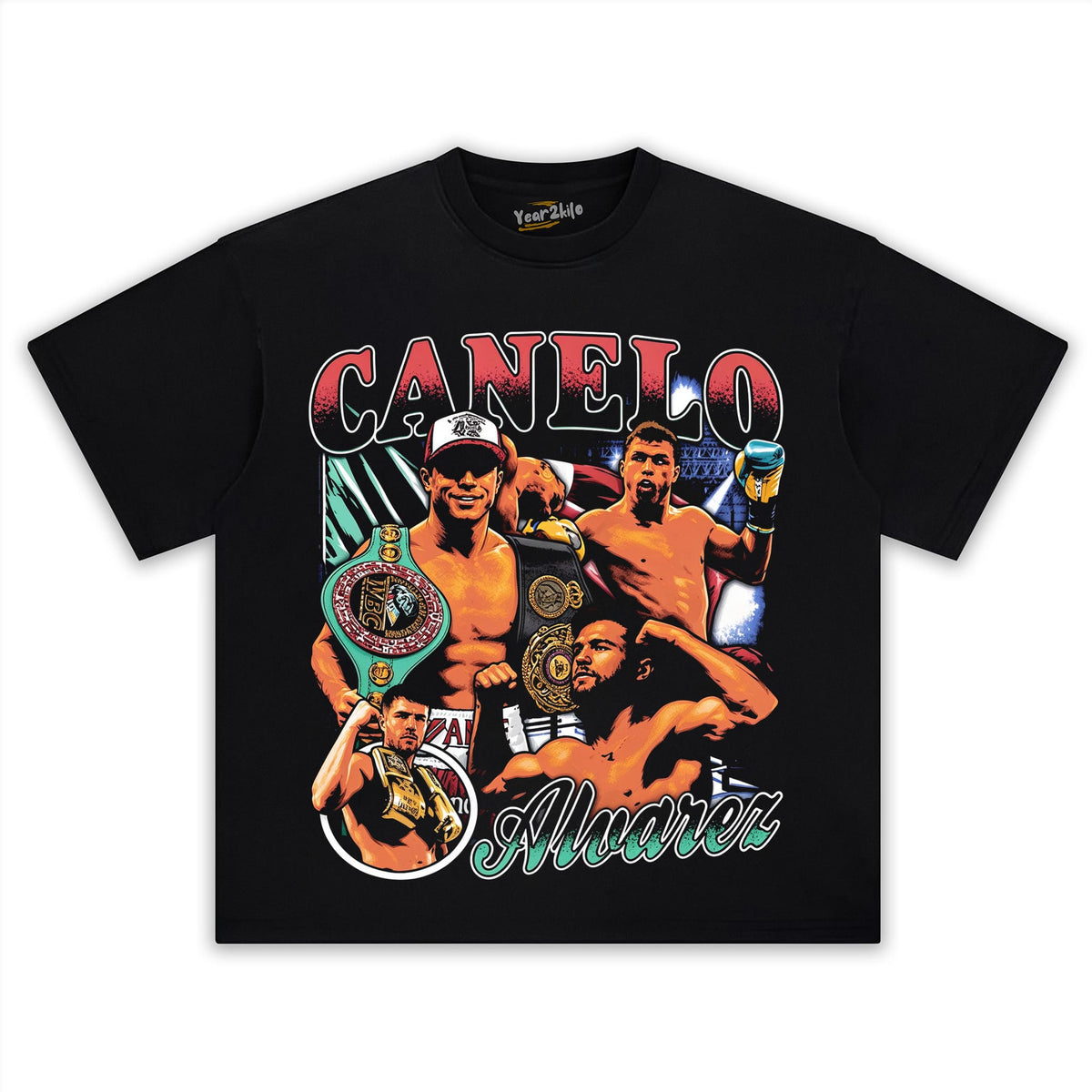 CANELO ALVAREZ FOUR-DIVISION WORLD CHAMPION VINATGE TANK TOP & TEE & LONG SLEEVE & LAYERED LS & HOODIE