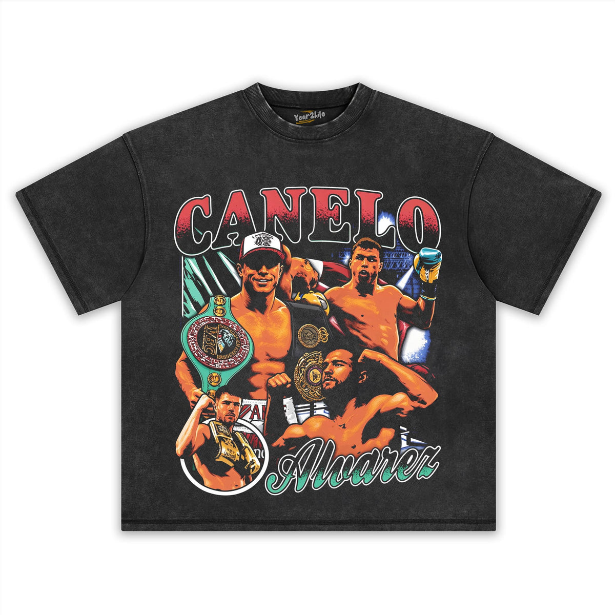 CANELO ALVAREZ FOUR-DIVISION WORLD CHAMPION VINATGE TANK TOP & TEE & LONG SLEEVE & LAYERED LS & HOODIE