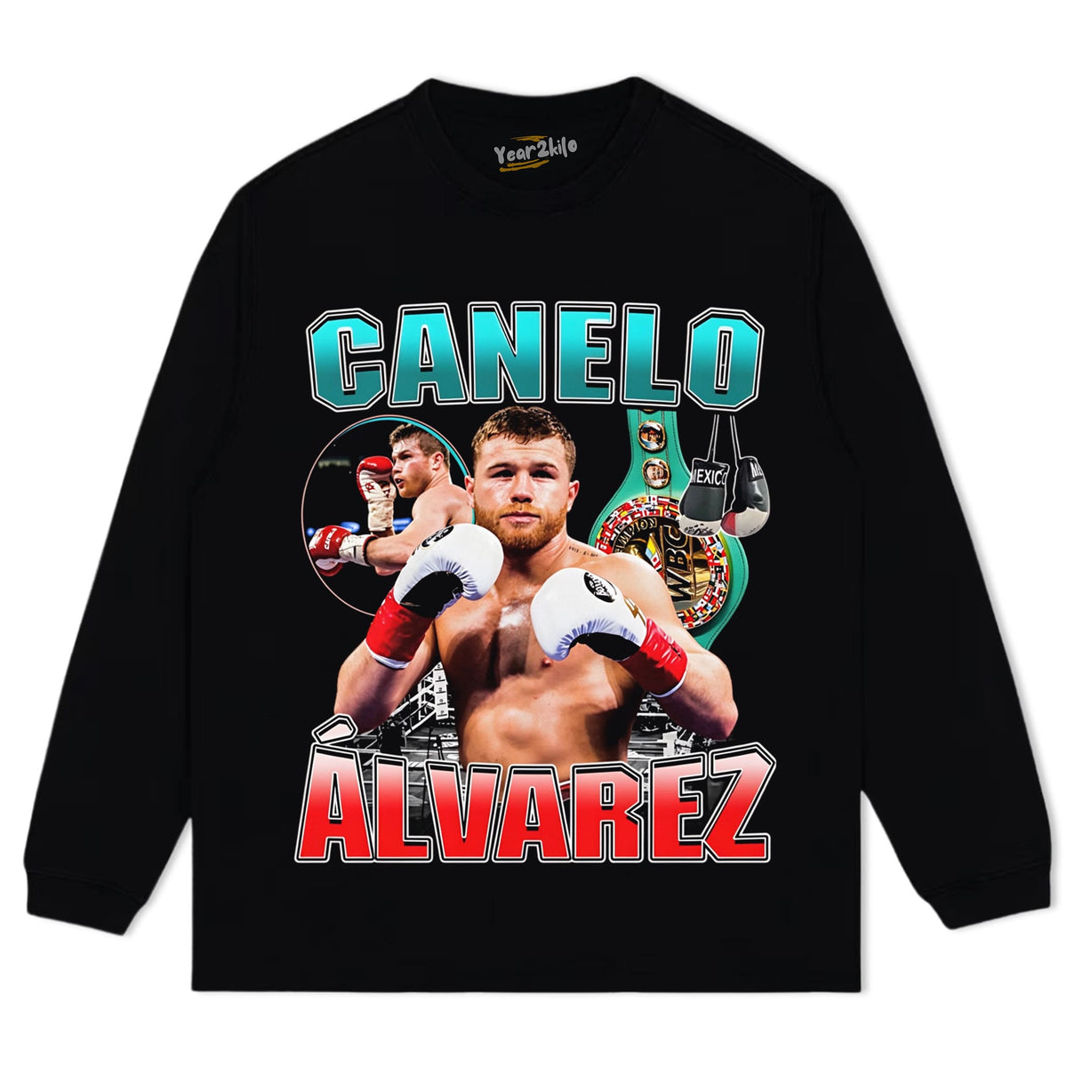 CANELO ALVAREZ THE FACE OF BOXING V2 TANK TOP & TEE & LONG SLEEVE & LAYERED LS & HOODIE